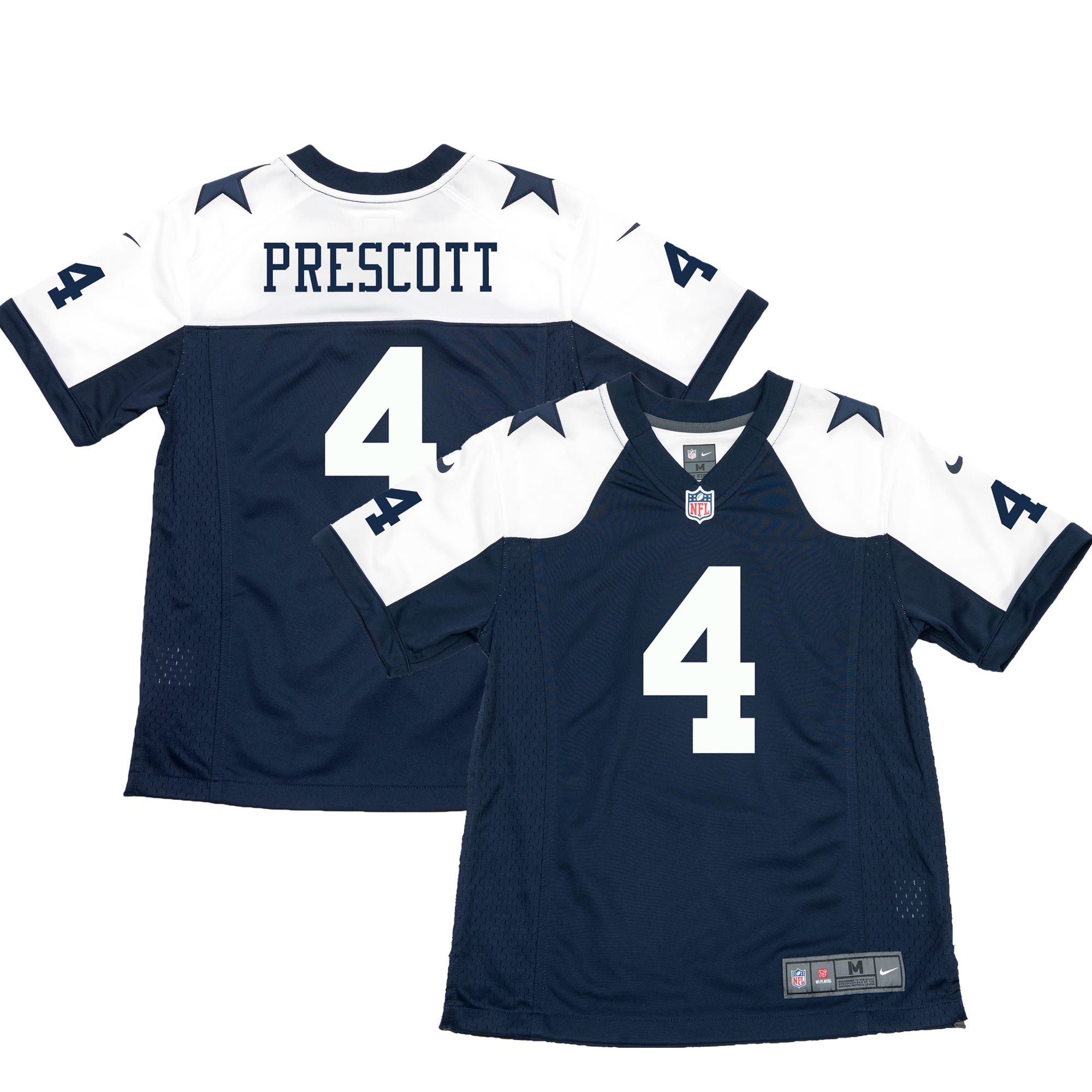 Dak Prescott Dallas Cowboys Nike Youth Throwback Game Jersey - Navy - vstockx