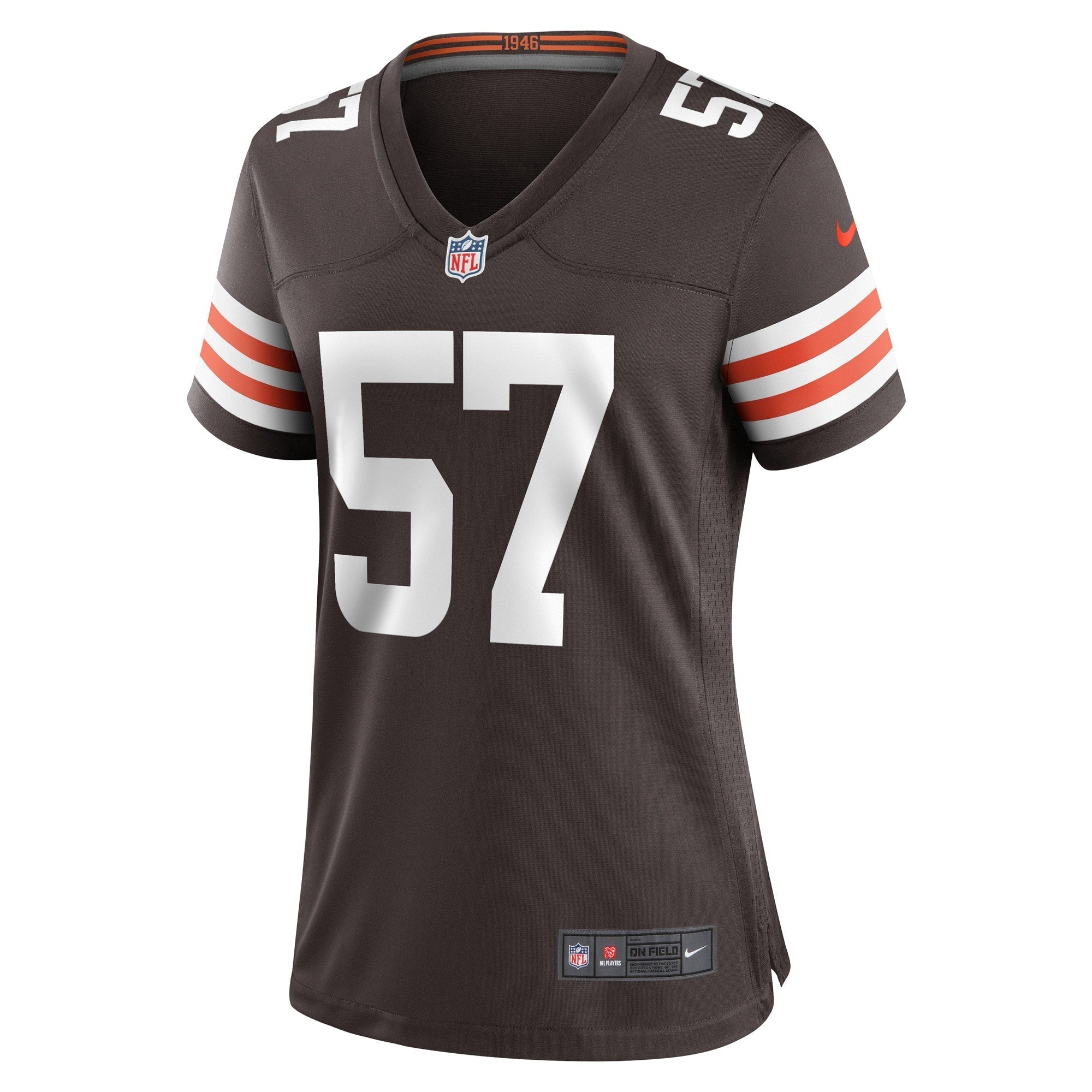 Women's Nike Brock Hoffman Brown Cleveland Browns Game Player Jersey - vstockx