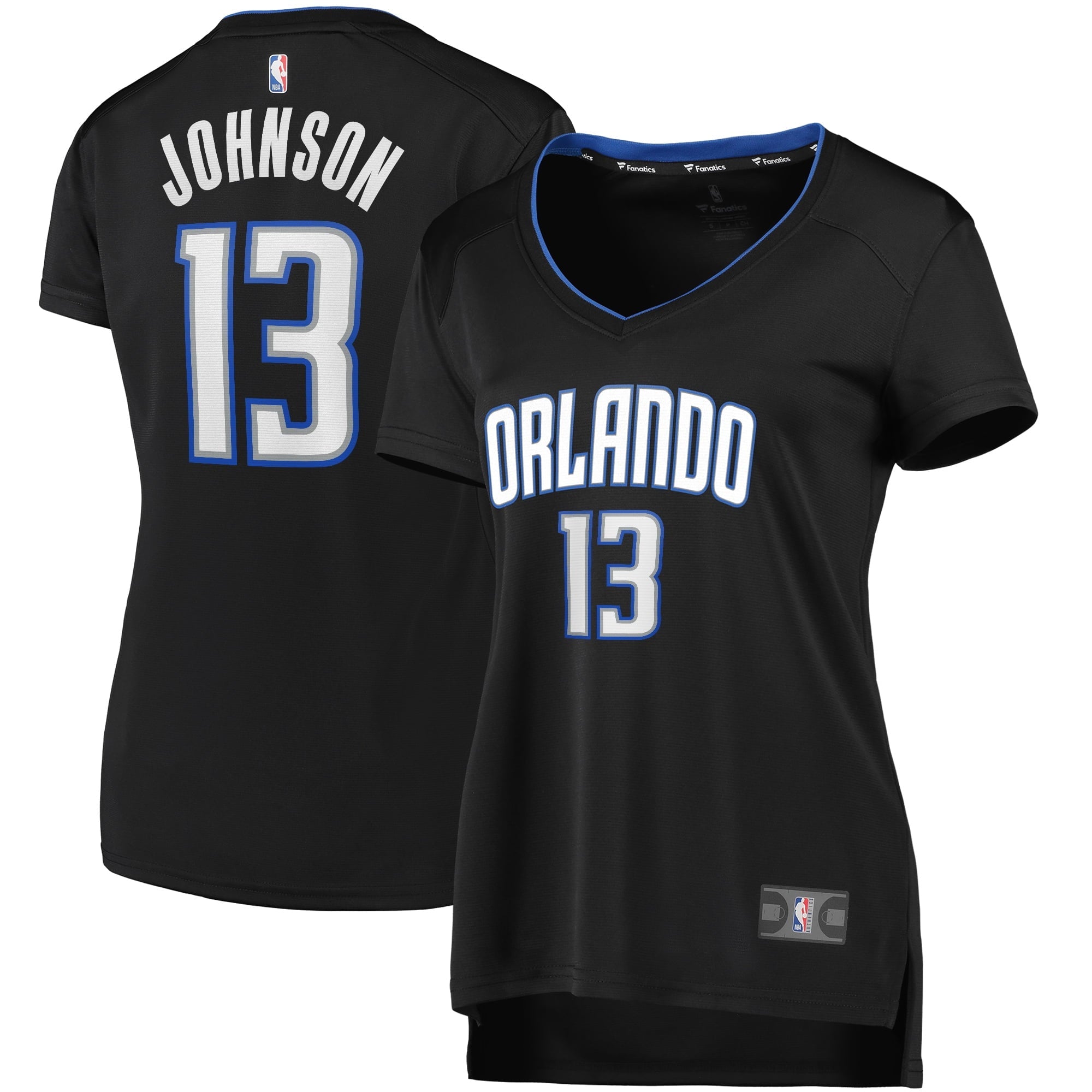 Women's Fanatics Branded BJ Johnson Black Orlando Magic Fast Break Player Jersey - Statement Edition - vstockx