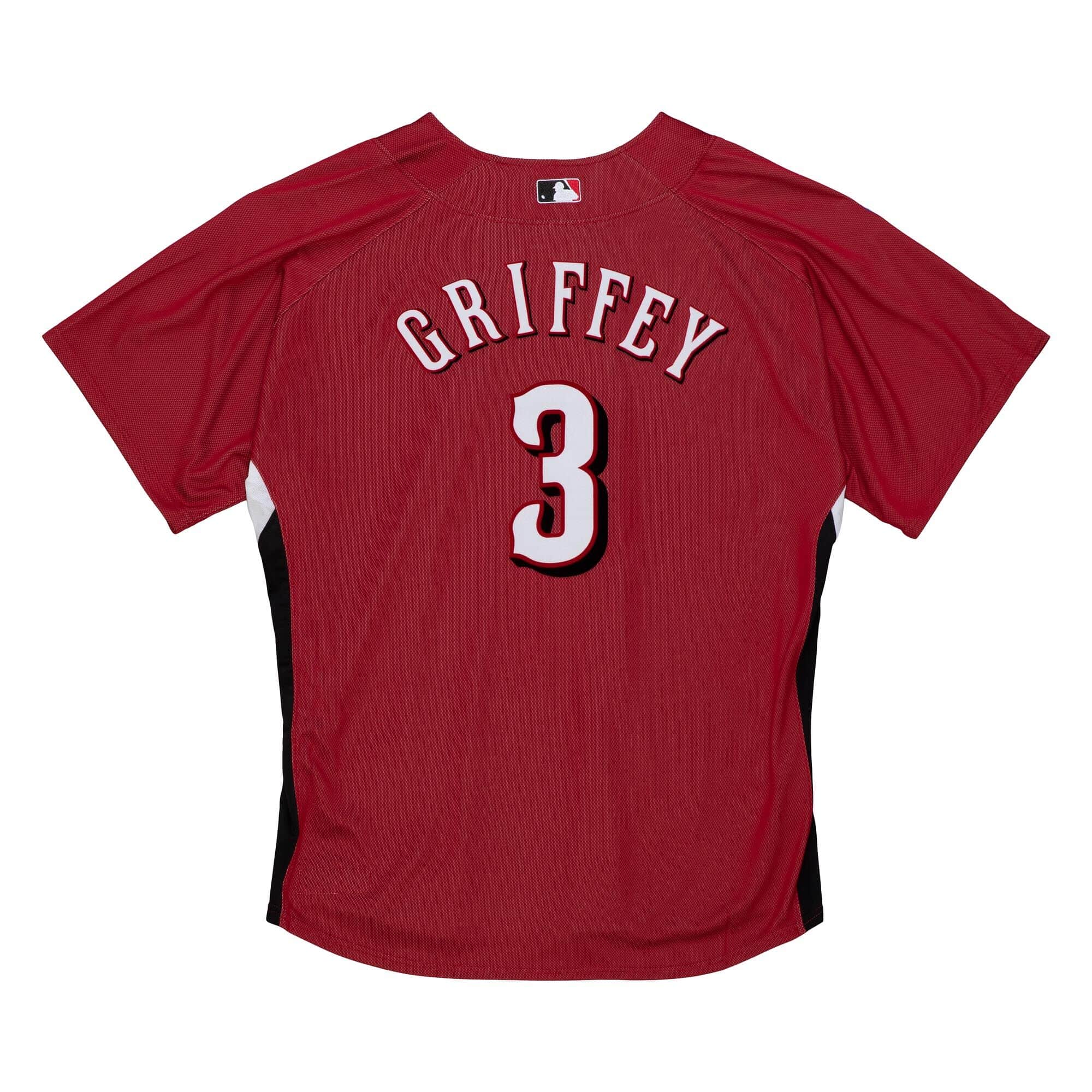 Authentic Ken Griffey Jr Cincinnati Reds 2007 BP Jersey - vstockx