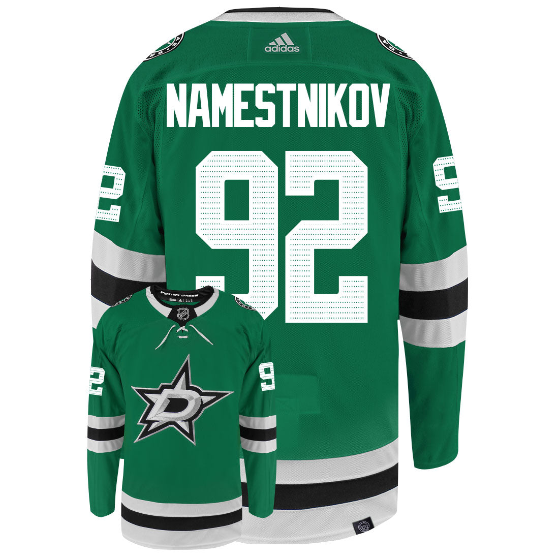Vladislav Namestnikov Dallas Stars Adidas Primegreen Authentic NHL Hockey Jersey - vstockx