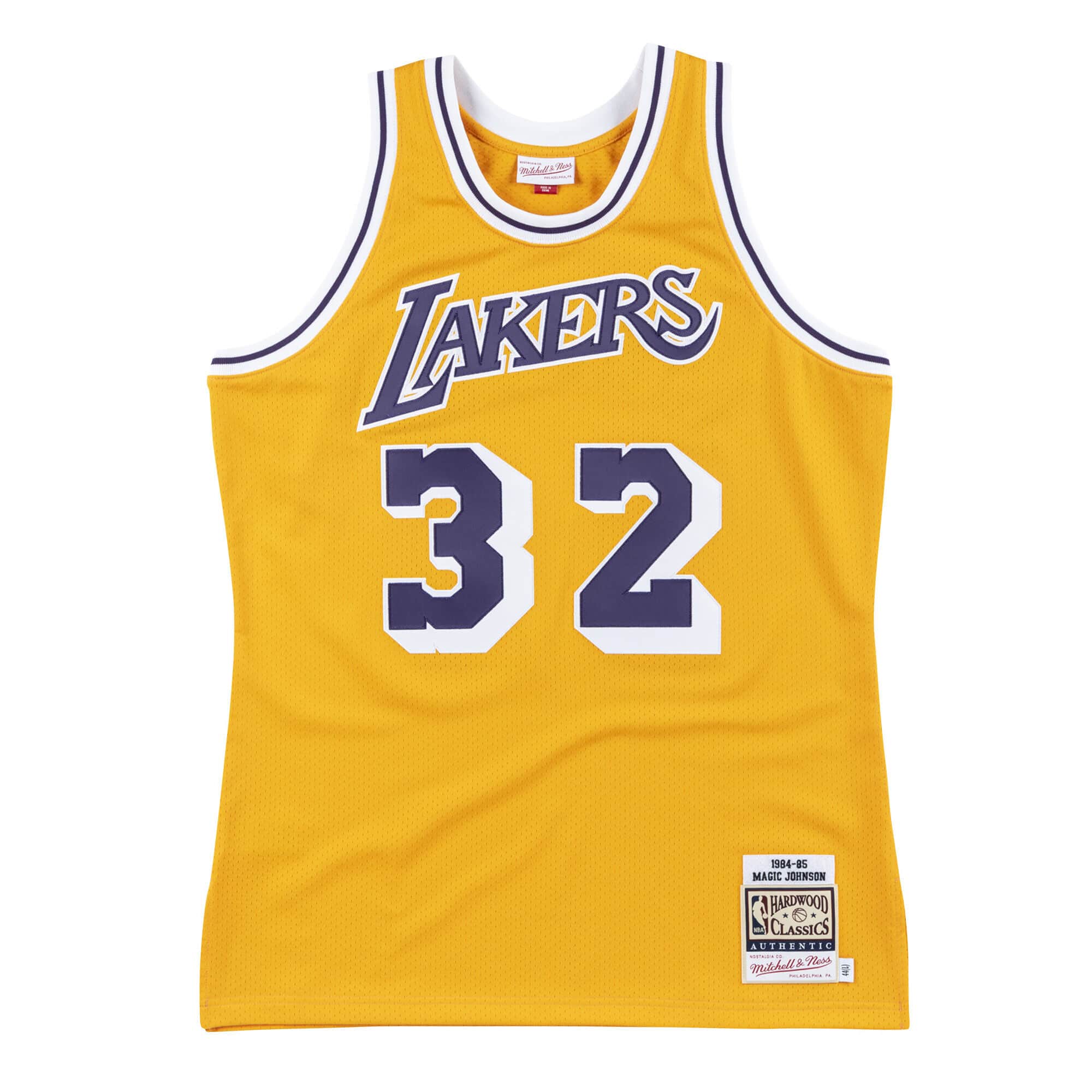 Authentic Jersey Los Angeles Lakers Home 1984-85 Magic Johnson - vstockx