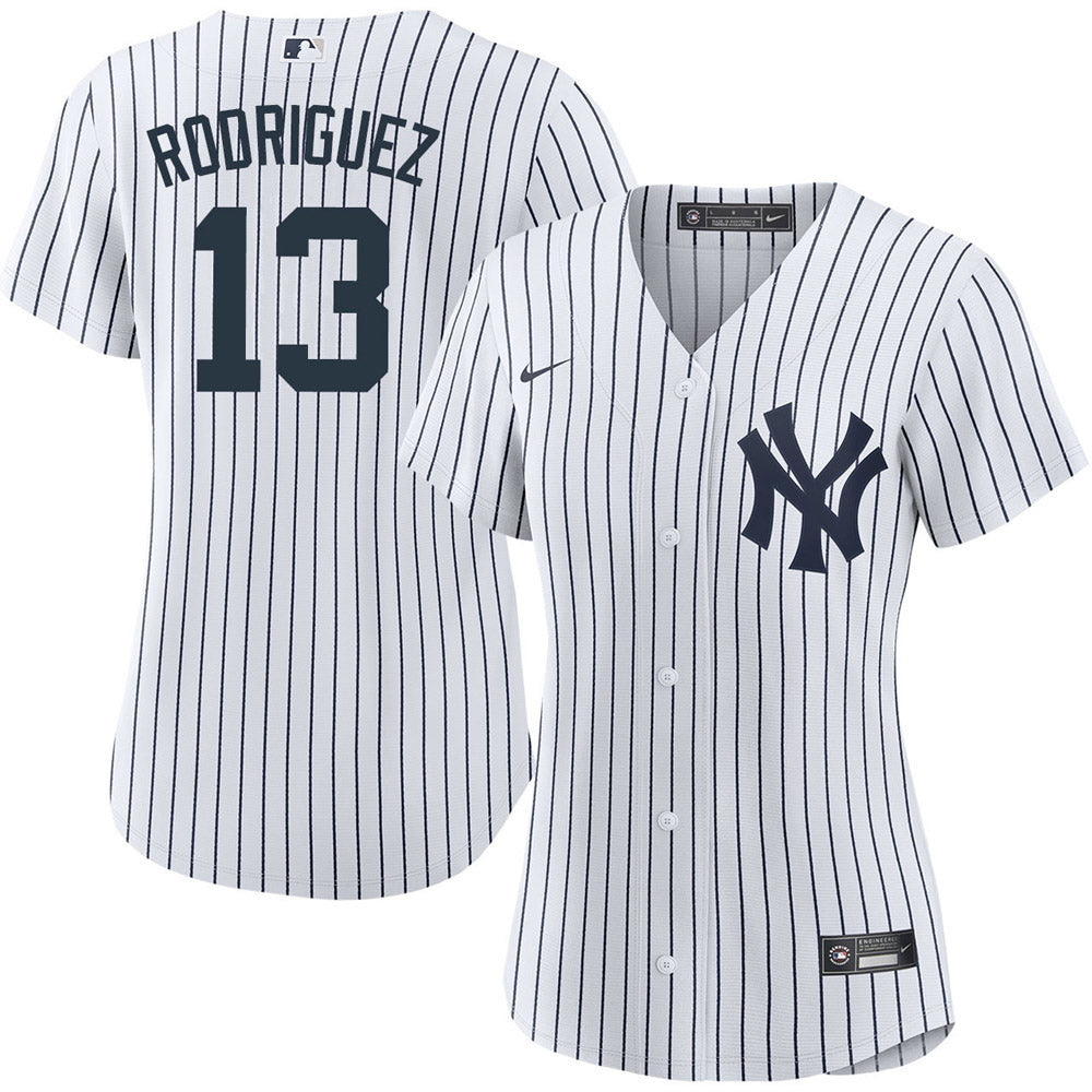 Women's New York Yankees Alex Rodriguez Replica Home Jersey - White - vstockx