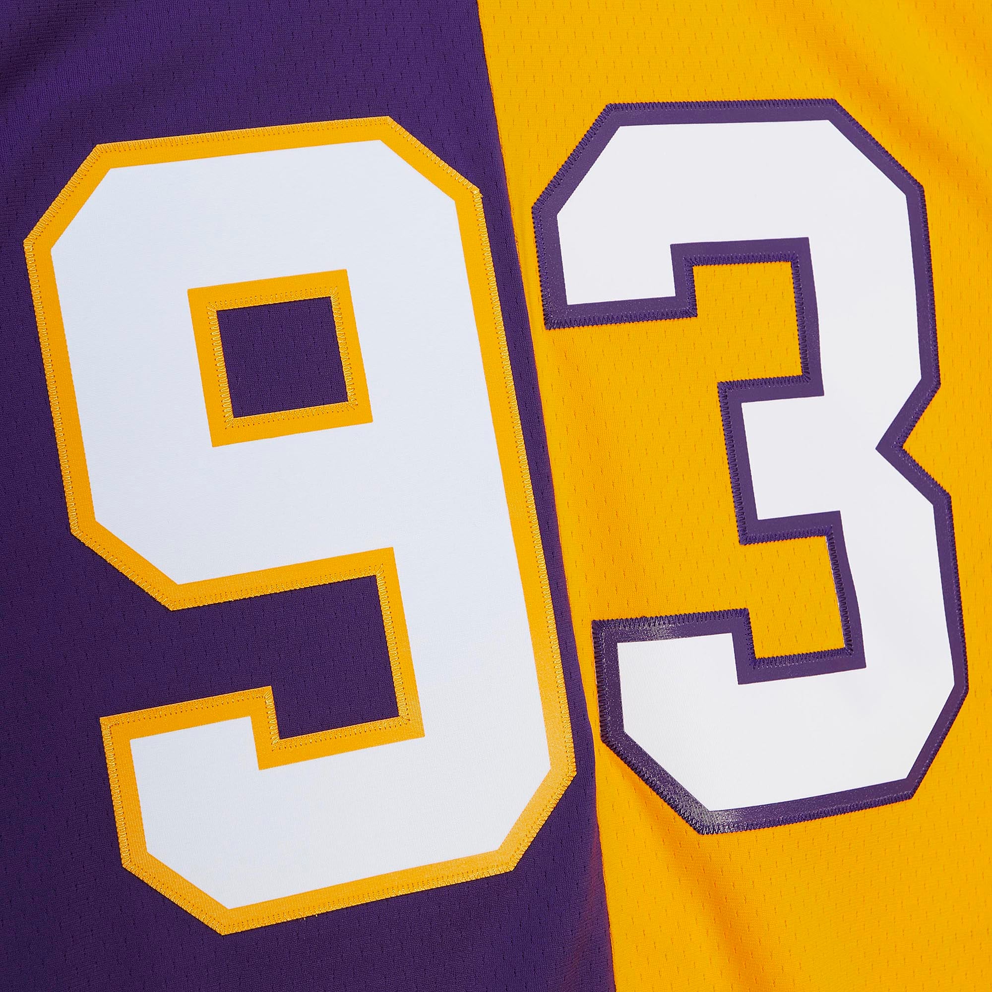 John Randle Minnesota Vikings Mitchell & Ness 1998 Split Legacy Replica Jersey - Purple/Gold - vstockx