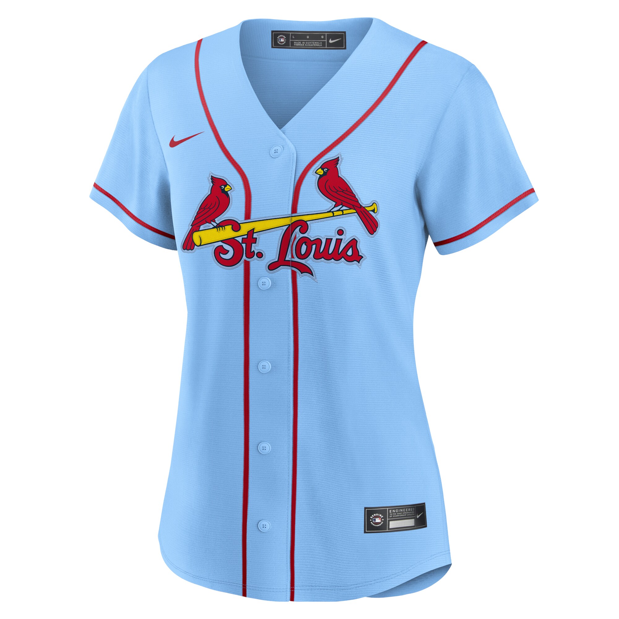 St. Louis Cardinals Nike Women's Alternate Replica Team Jersey - Light Blue - vstockx