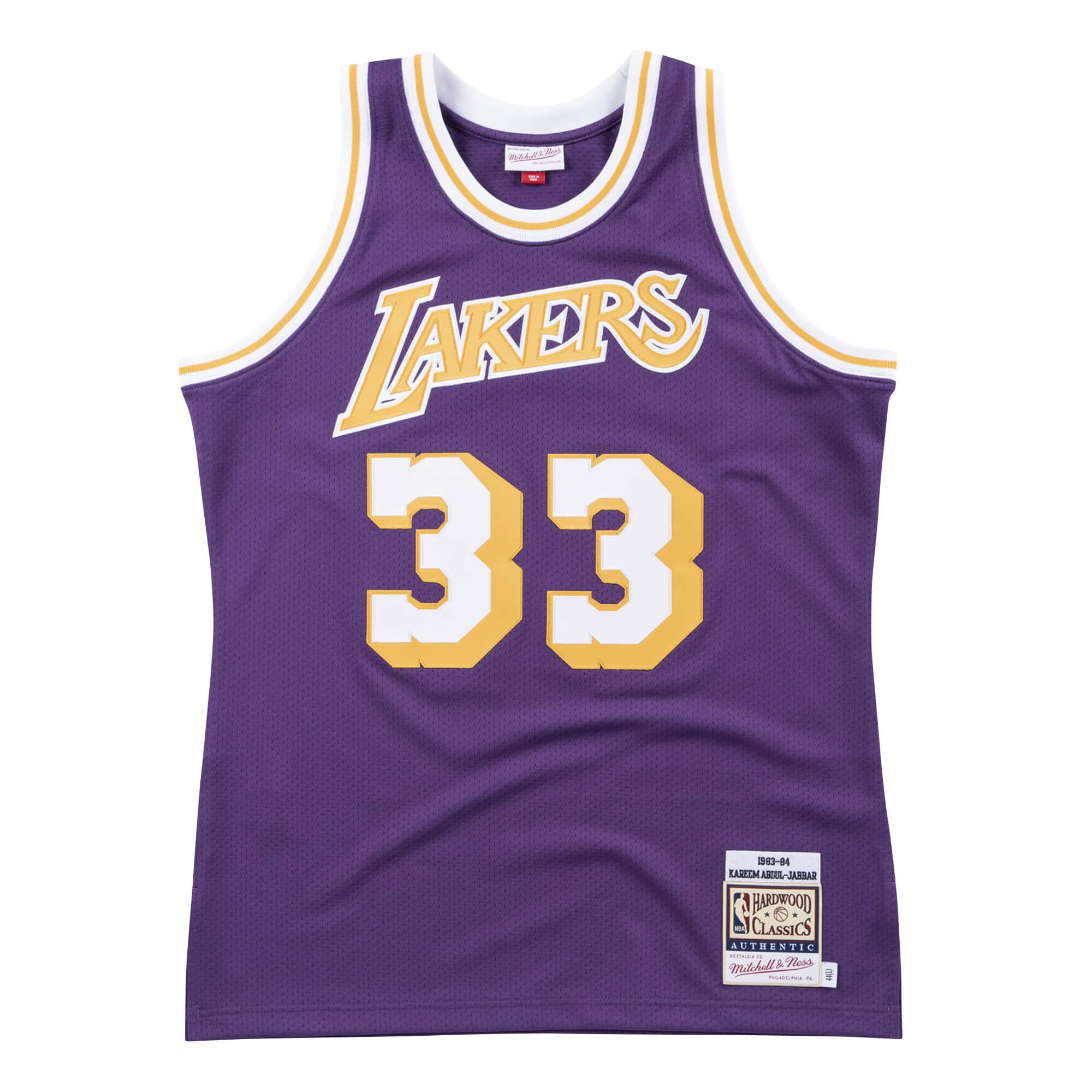 Authentic Jersey Los Angeles Lakers 1983-84 Kareem Abdul-Jabbar - vstockx