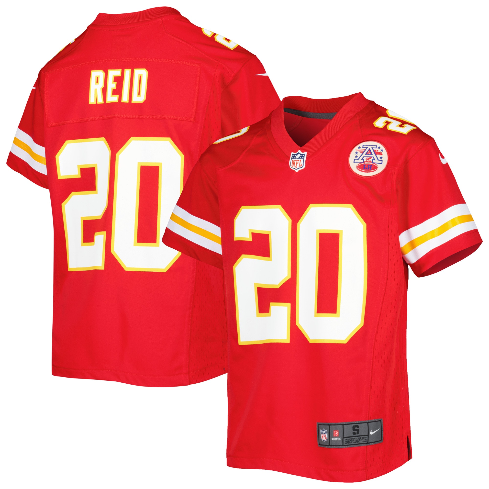 Justin Reid Kansas City Chiefs Nike Youth Game Jersey - Red - vstockx