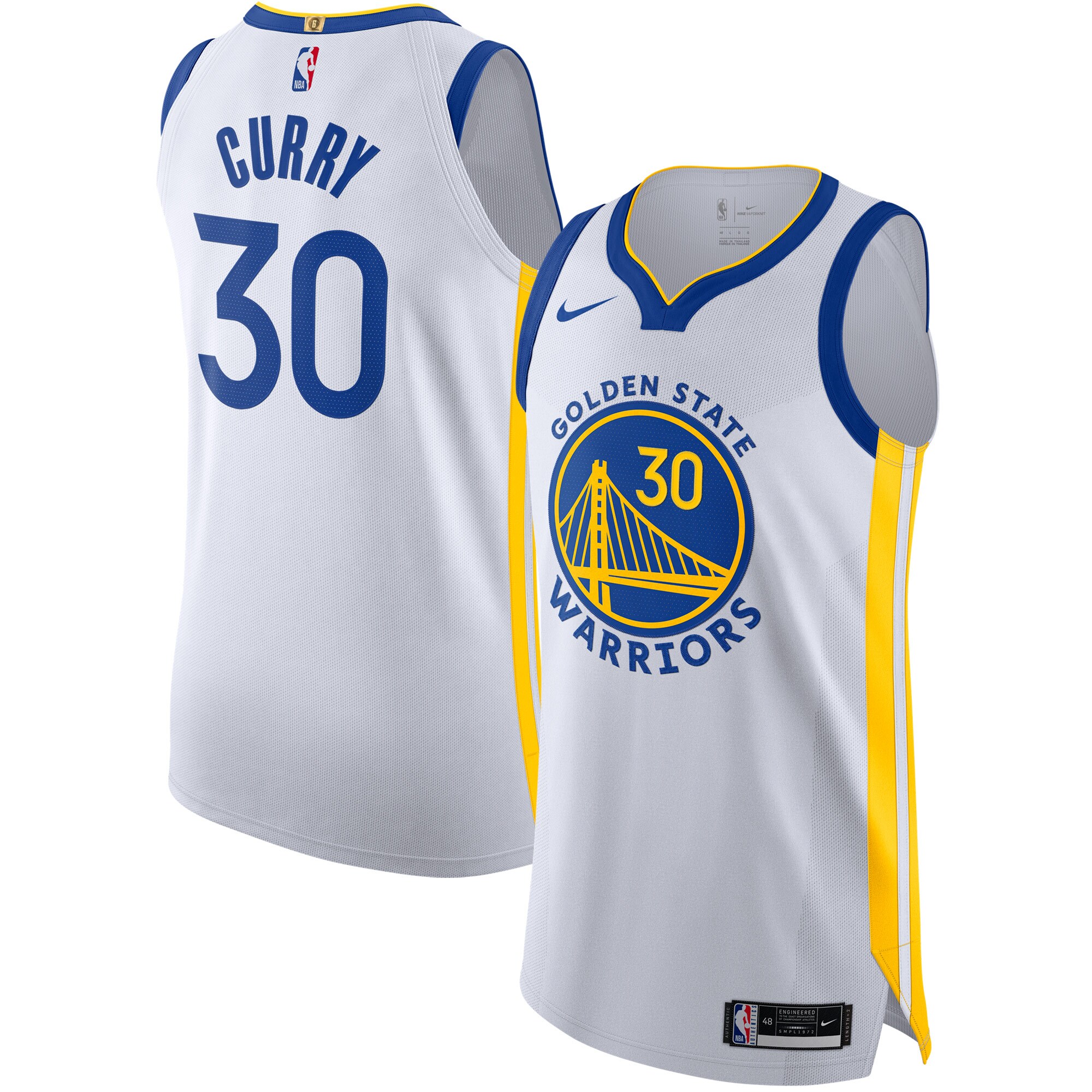 Stephen Curry Golden State Warriors Nike Authentic Jersey - Association Edition - White - vstockx