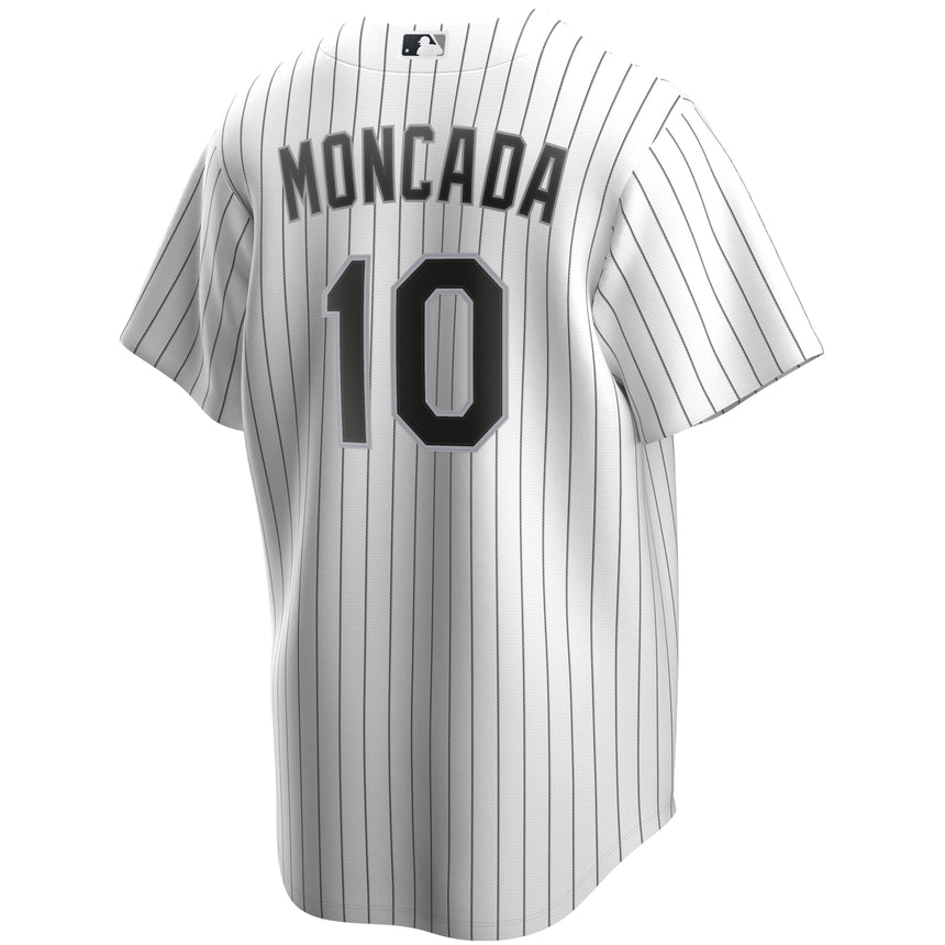 Men's Yoan Moncada Chicago White Sox White Home Replica Jersey - vstockx