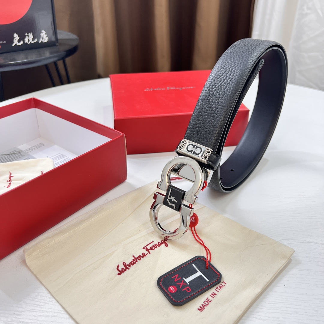 Streetwear Belt Ferragamo 319684 size:3.5cm - vstockx