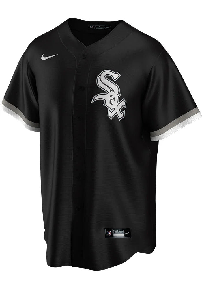 Men's Chicago White Sox Jose Abreu Black Alternate Replica Player Name Jersey - vstockx