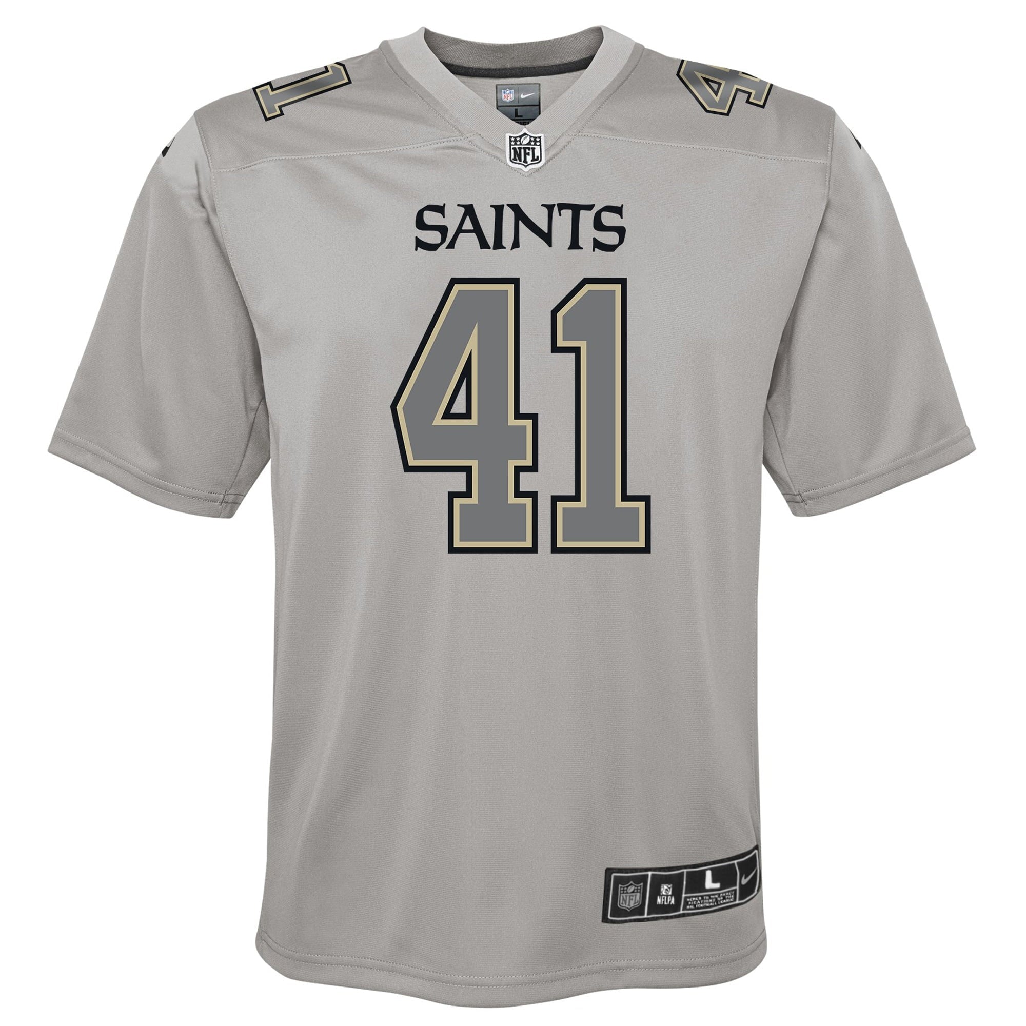 Youth Nike Alvin Kamara Gray New Orleans Saints Atmosphere Game Jersey - vstockx