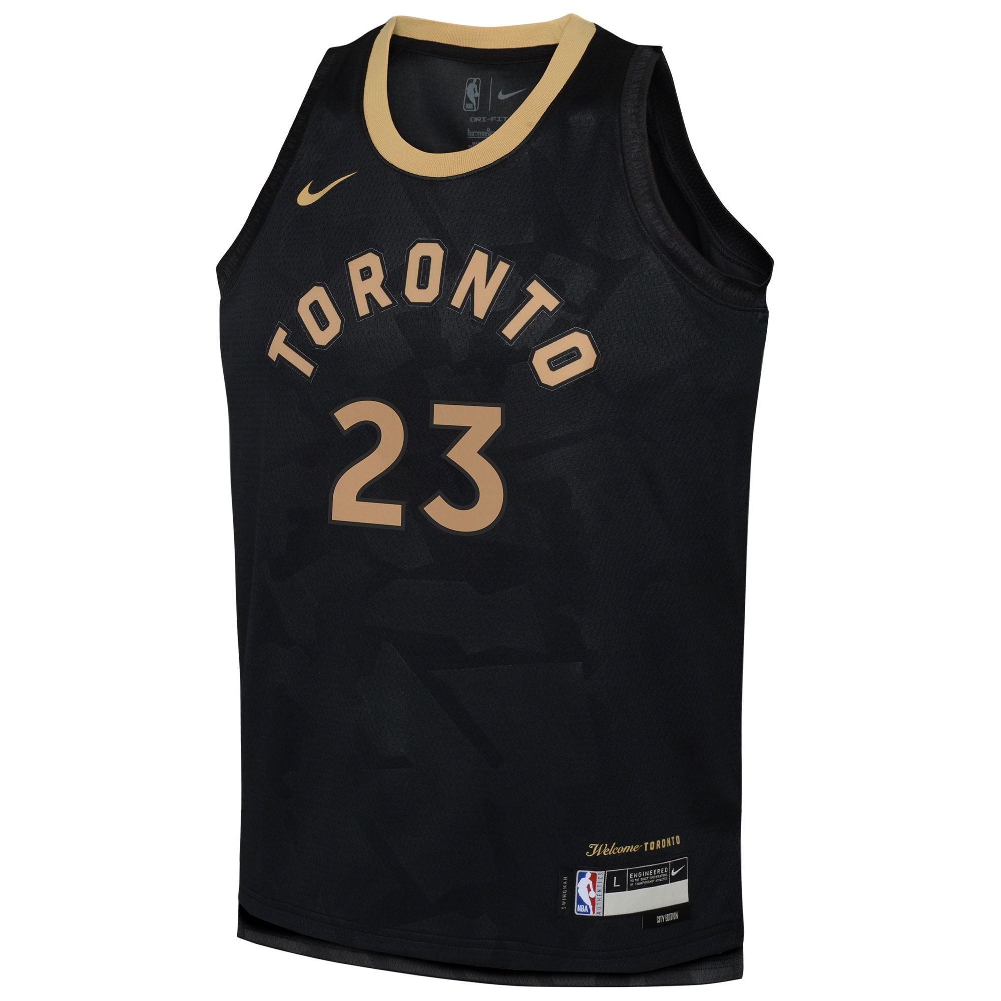 Fred VanVleet Toronto Raptors Nike Youth 2022/23 Swingman Jersey - City Edition - Black - vstockx
