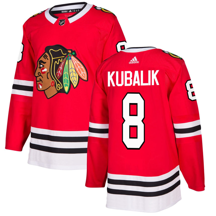 Dominik Kubalik Chicago Blackhawks Red Home Authentic Jersey by Adidas - vstockx