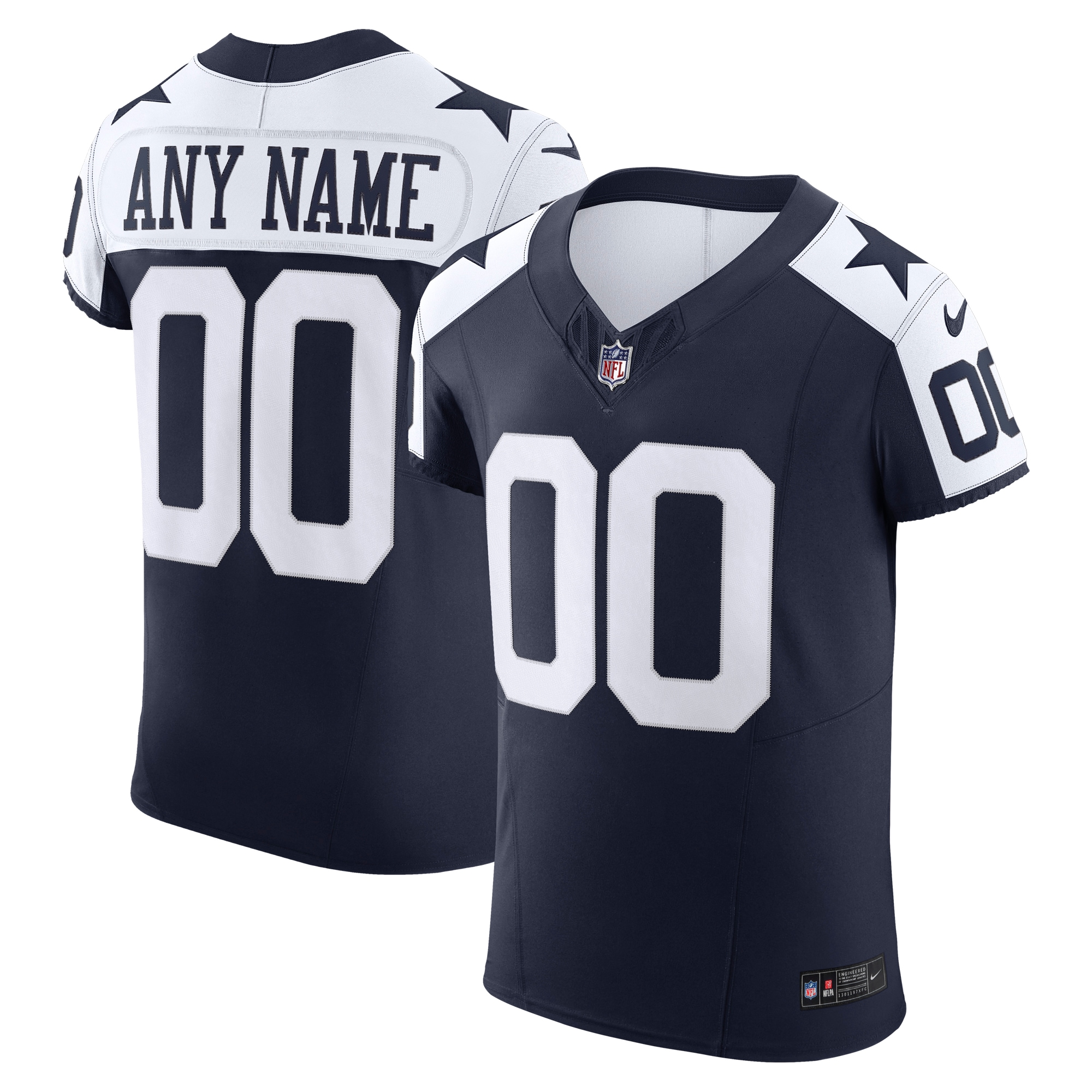 Dallas Cowboys Nike Vapor F.U.S.E. Elite Custom Jersey - Navy - vstockx