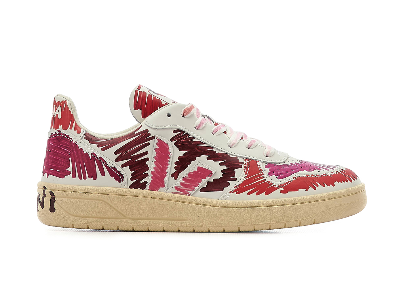 Veja V-10 Leather x Marni Marsala Multi (Women's) - vstockx