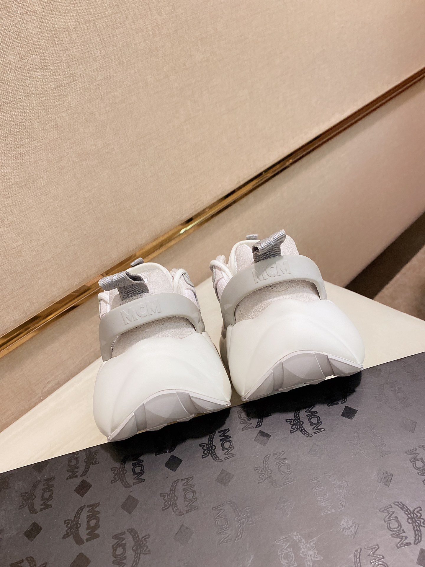 MCM Low Top Logo Lace-up Sneakers 12 - vstockx