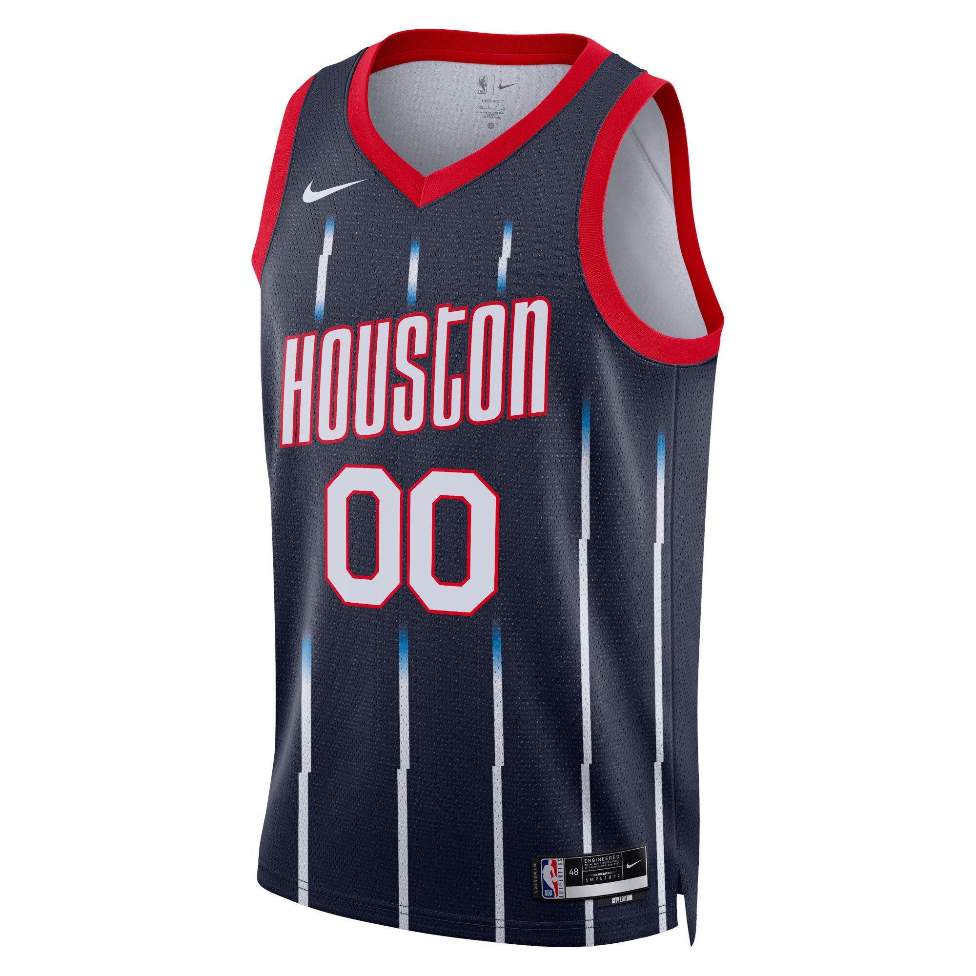 Houston Rockets Nike Unisex 2022/23 Swingman Custom Jersey - City Edition - Navy - vstockx