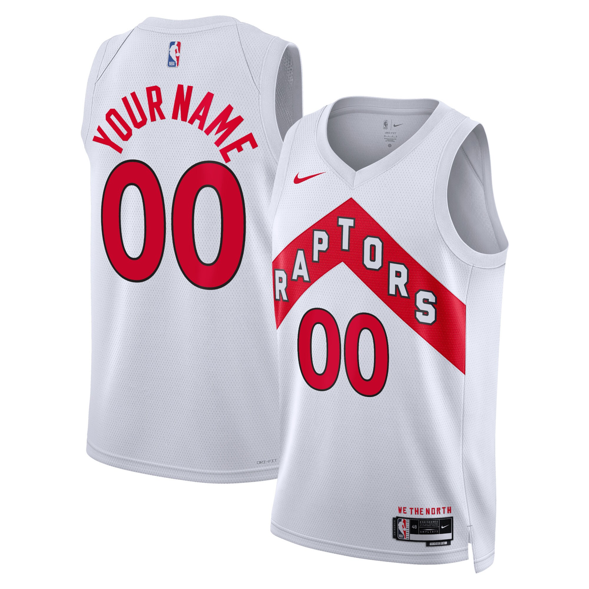 Toronto Raptors Nike Unisex Swingman Custom Jersey White - Icon Edition - vstockx