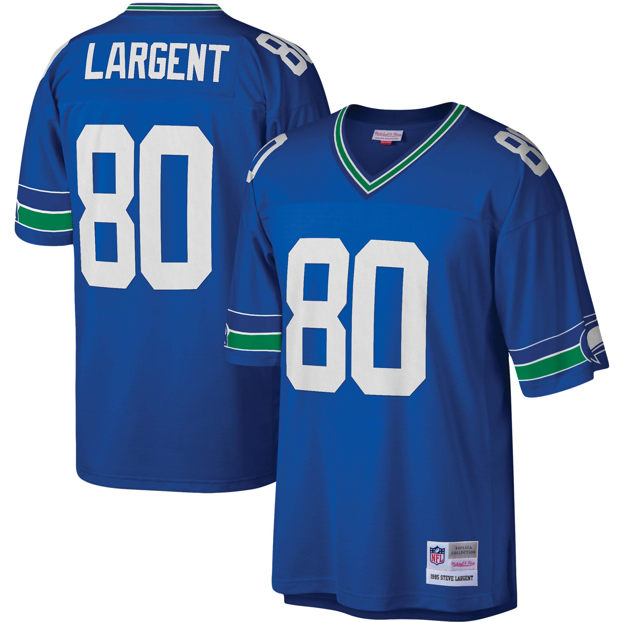 Steve Largent Seattle Seahawks Mitchell & Ness Legacy Replica Jersey - Royal - vstockx
