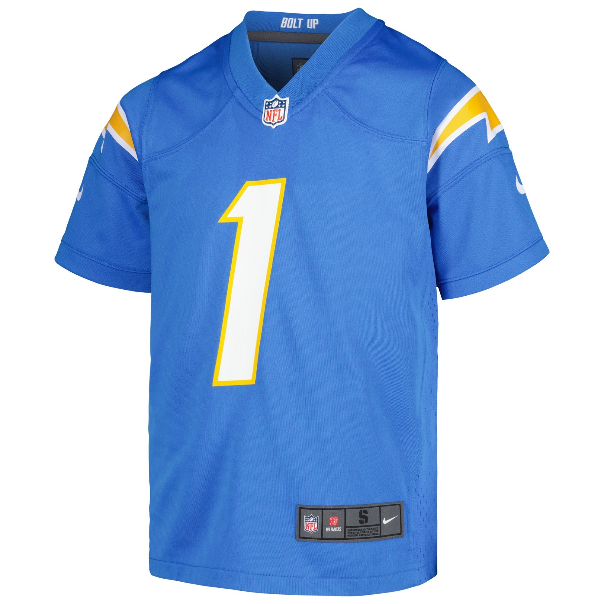 Youth Nike Quentin Johnston Powder Blue Los Angeles Chargers Game Jersey - vstockx