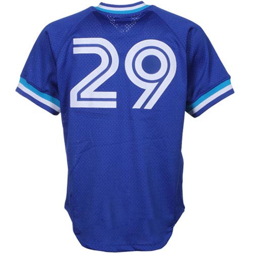 Joe Carter Toronto Blue Jays Mitchell & Ness 1993 Authentic Cooperstown Collection Mesh Batting Practice Jersey - Royal - vstockx