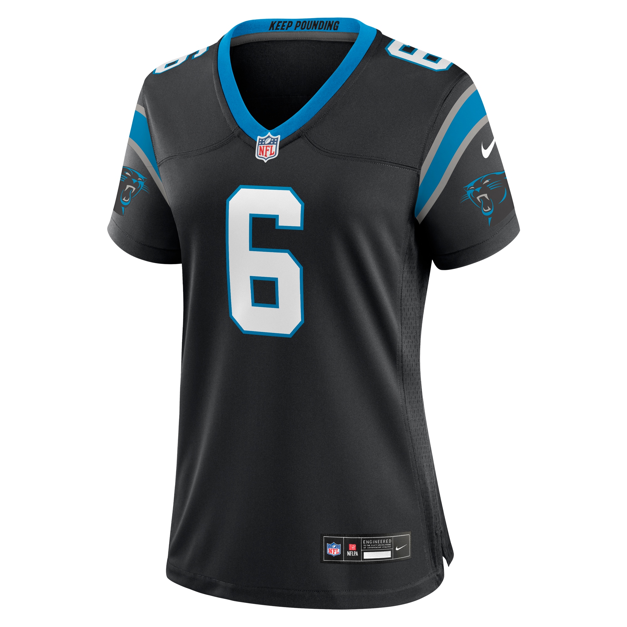 Miles Sanders Carolina Panthers Nike Women's Team Game Jersey - Black - vstockx