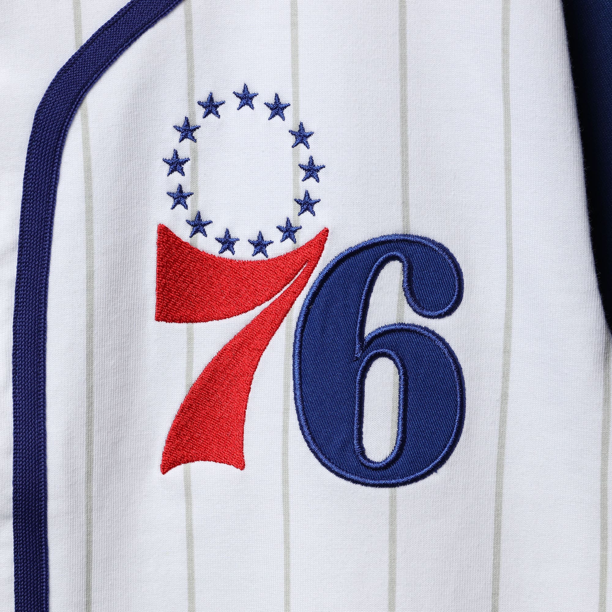 Philadelphia 76ers Starter Scout Baseball Fashion Jersey - White - vstockx