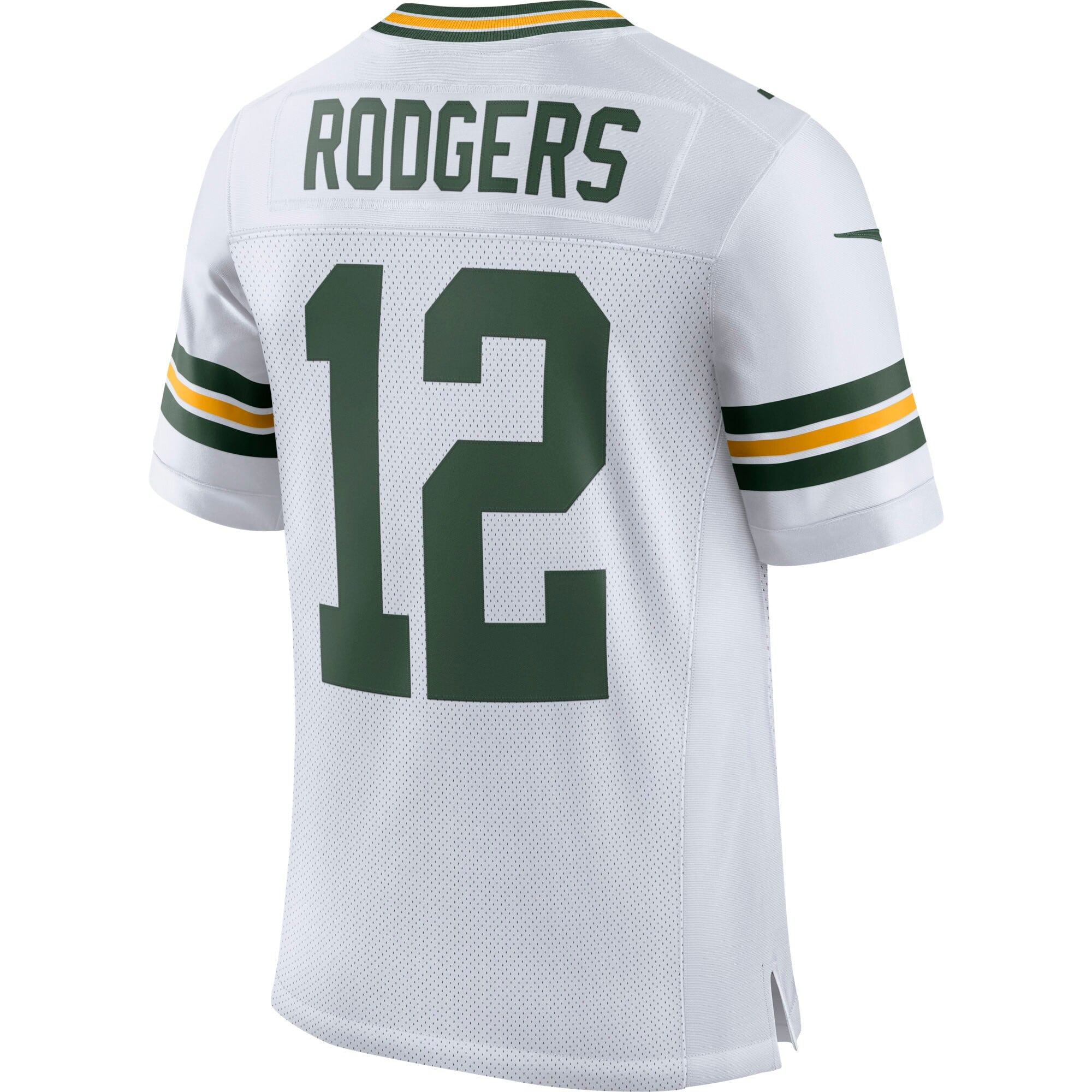 Men's Nike Aaron Rodgers White Green Bay Packers Classic Elite Player Jersey - vstockx