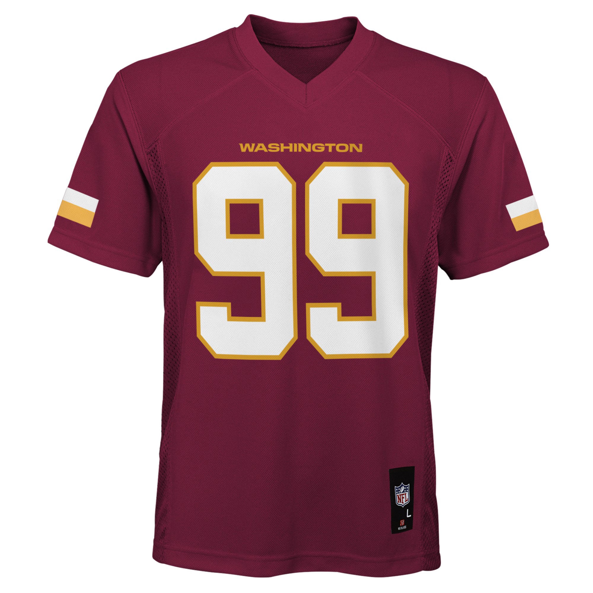 Chase Young Washington Commanders Youth Replica Player Jersey - Burgundy - vstockx