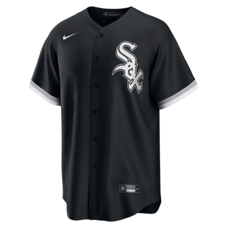 Men's Elvis Andrus Chicago White Sox Black Alternate Premium Stitch Replica Jersey - vstockx