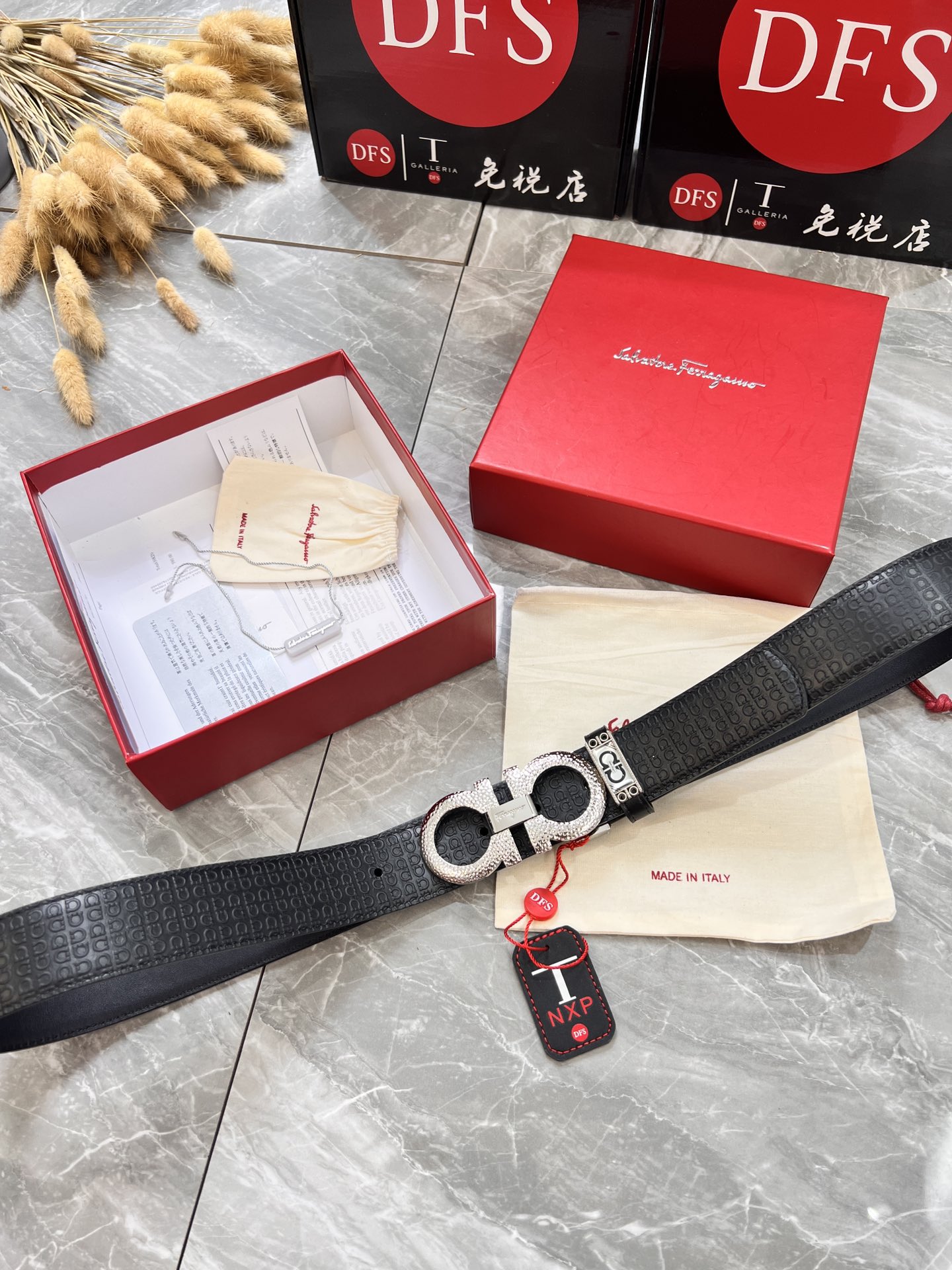Streetwear Belt Ferragamo 319858 size:3.5cm - vstockx