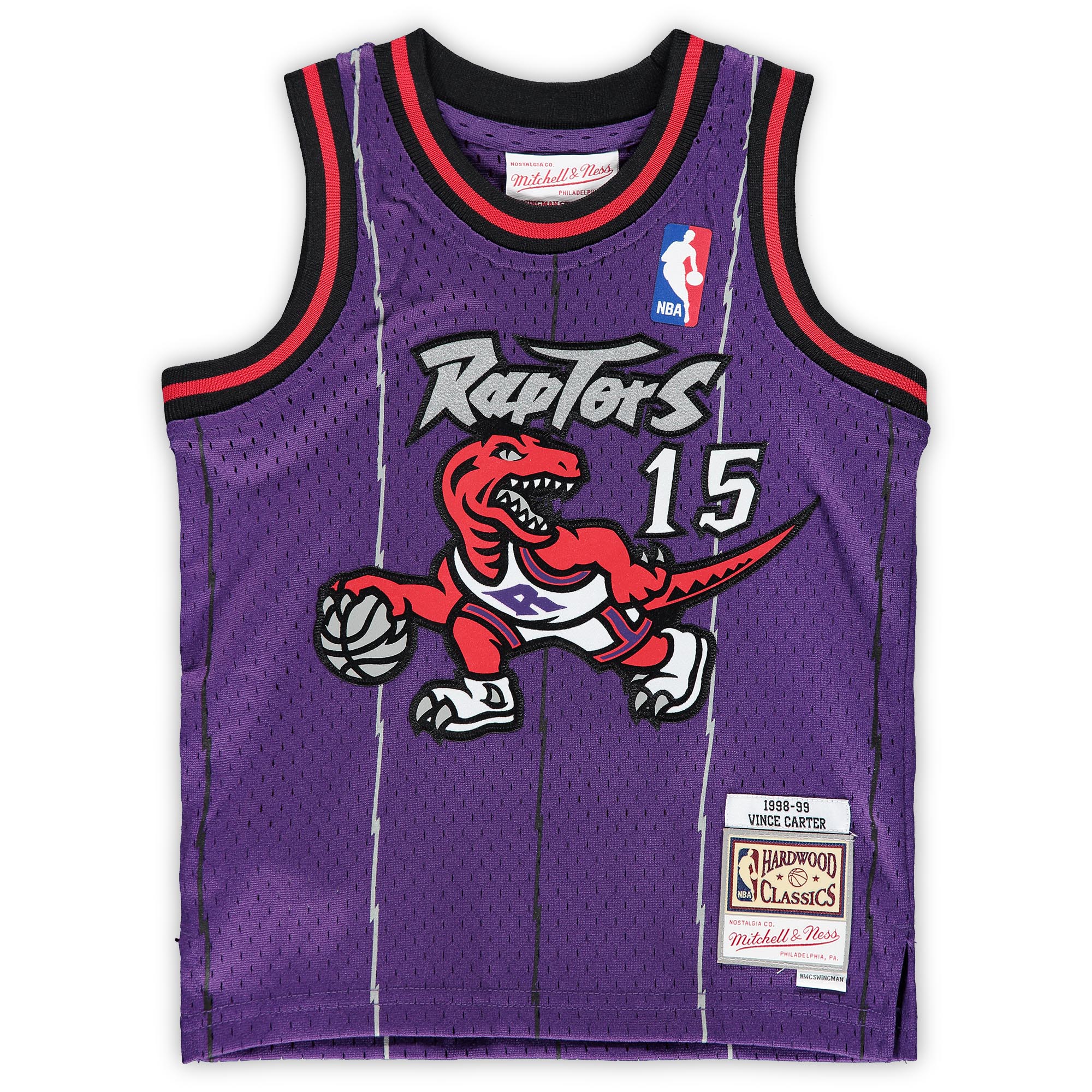 Vince Carter Toronto Raptors Mitchell & Ness Infant 1998/99 Hardwood Classics Retired Player Jersey - Purple - vstockx