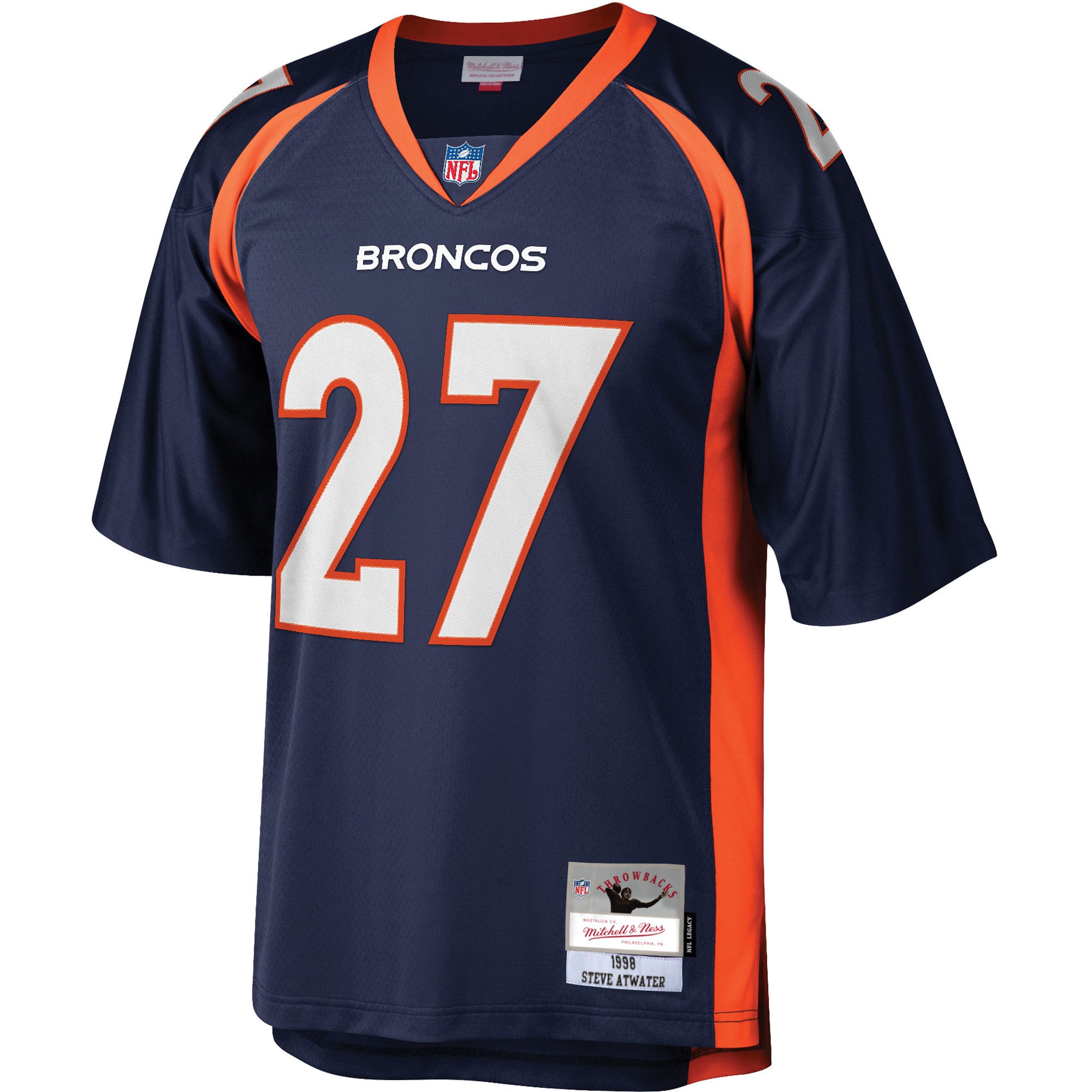 Steve Atwater Denver Broncos Mitchell & Ness Legacy Replica Jersey - Navy - vstockx