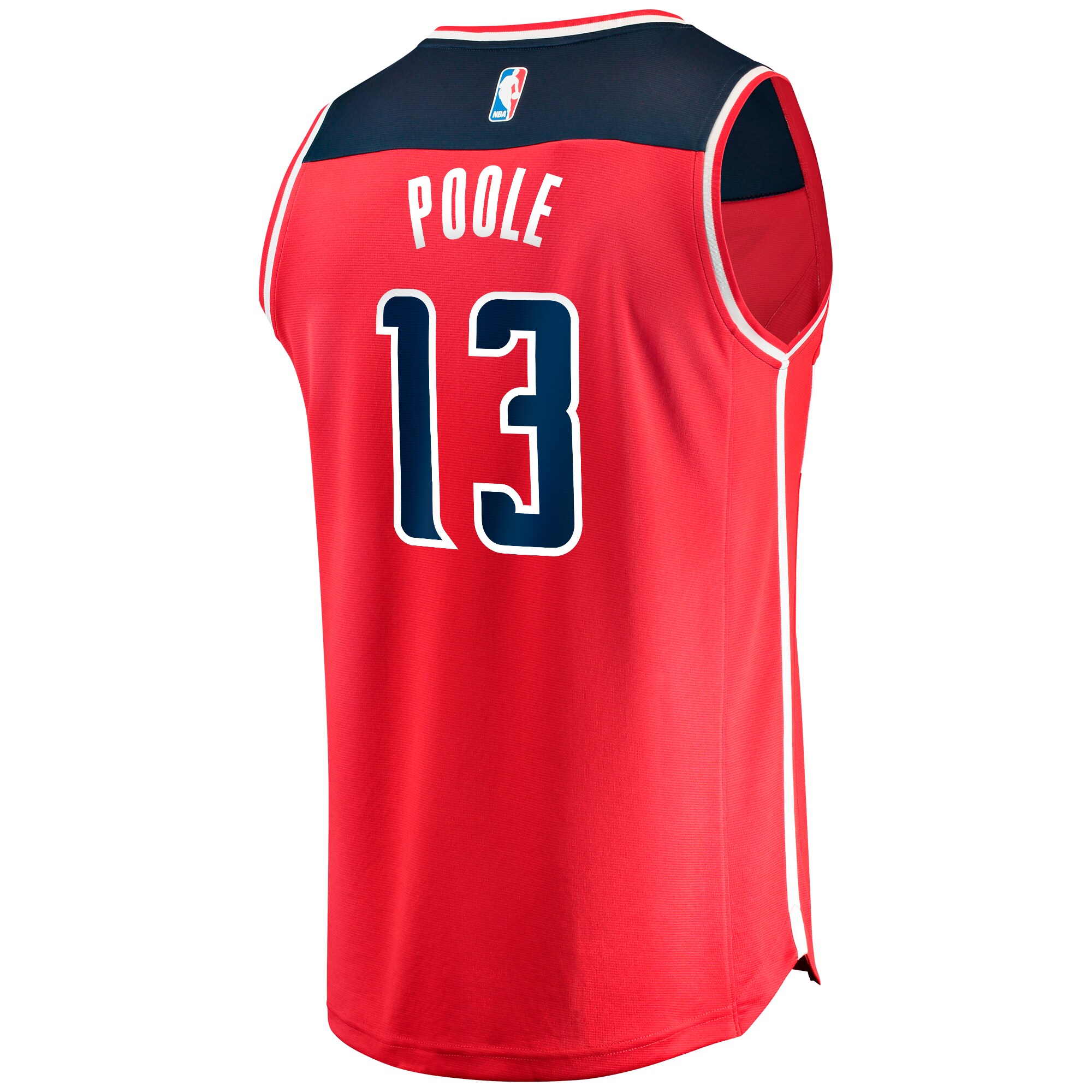 Jordans Poole Washington Wizards Fanatics Branded Youth Fast Break Player Jersey - Icon Edition - Red - vstockx
