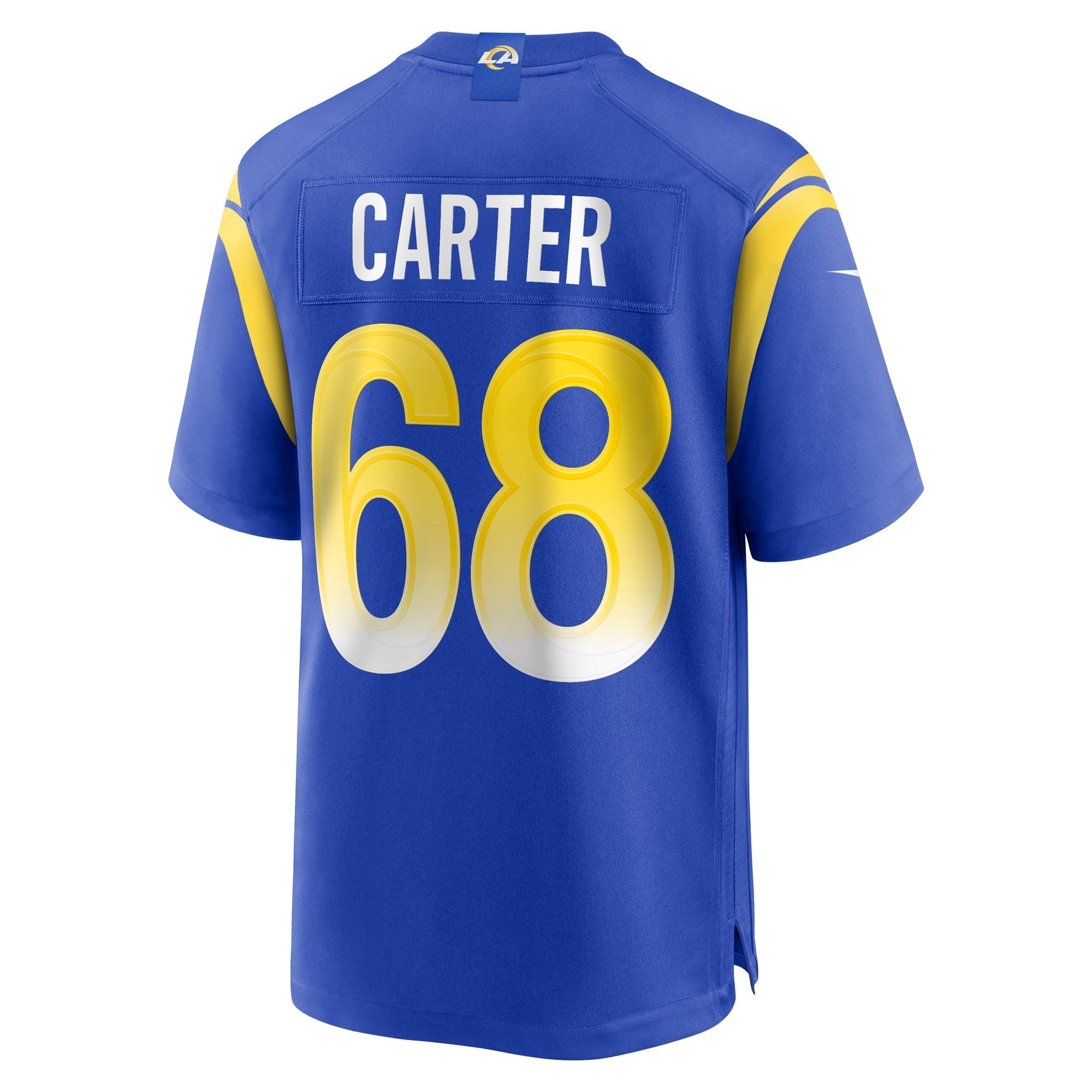 Men's Nike T.J. Carter Royal Los Angeles Rams Game Player Jersey - vstockx