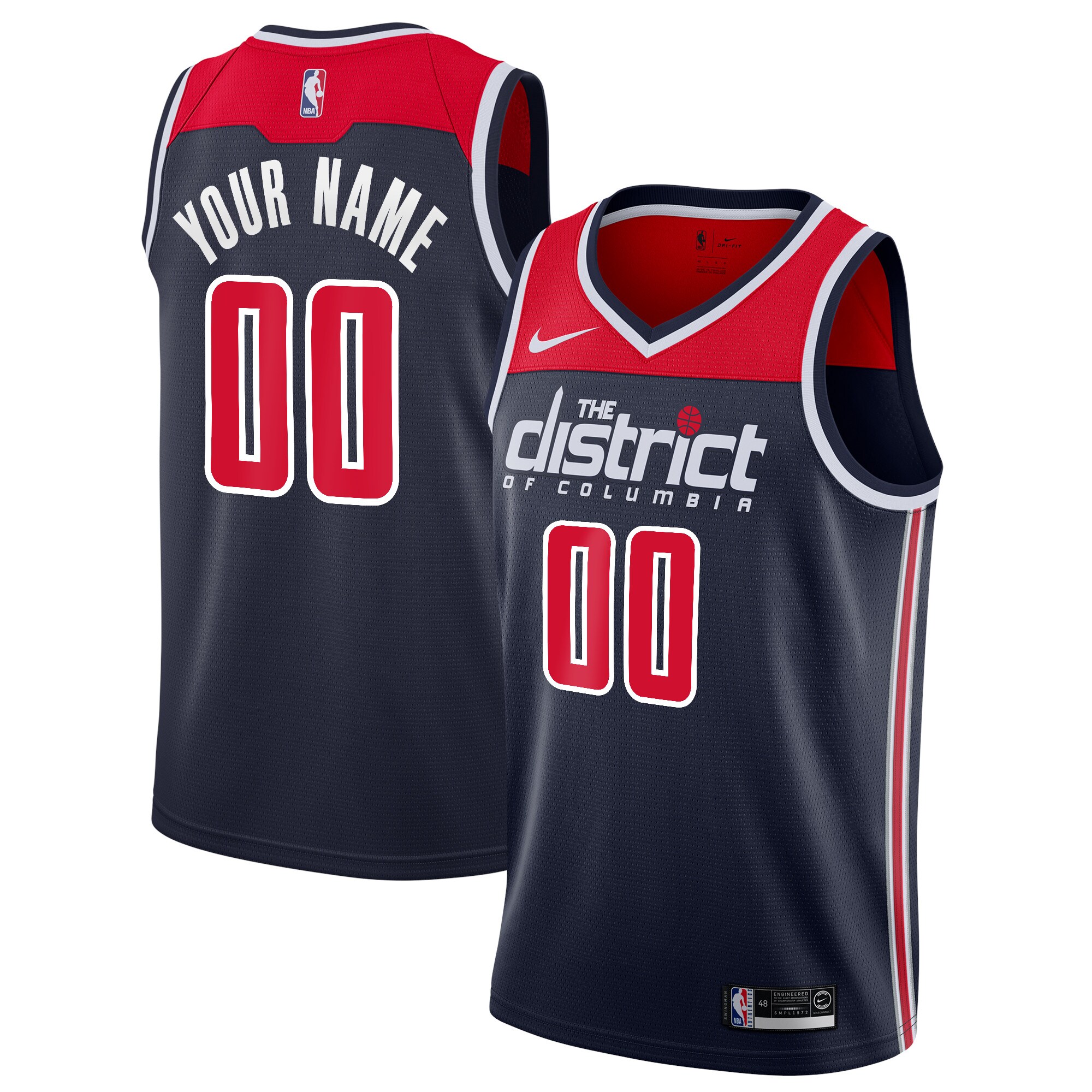 Washington Wizards Nike 2019/20 Custom Swingman Jersey Navy - Statement Edition - vstockx