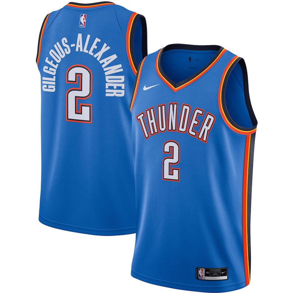Youth Oklahoma City Thunder Shai Gilgeous-Alexander Icon Edition Jersey - Blue - vstockx