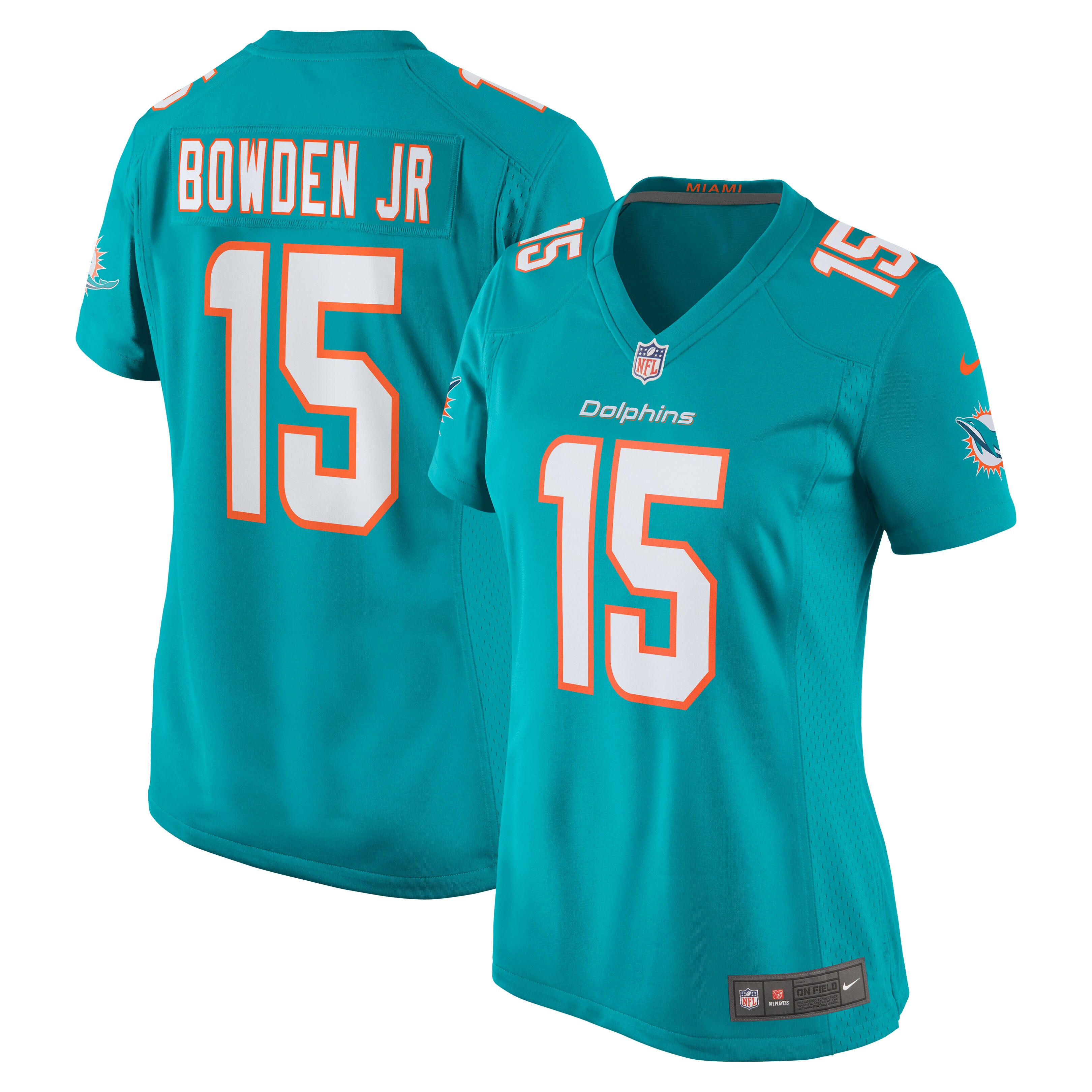 Lynn Bowden Jr. Miami Dolphins Nike Women's Team Game Jersey - Aqua - vstockx