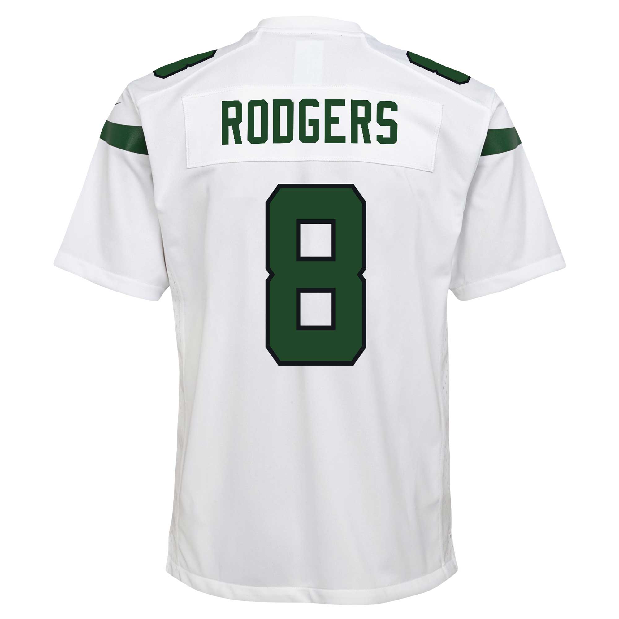 Aaron Rodgers New York Jets Nike Youth Game Jersey - White - vstockx