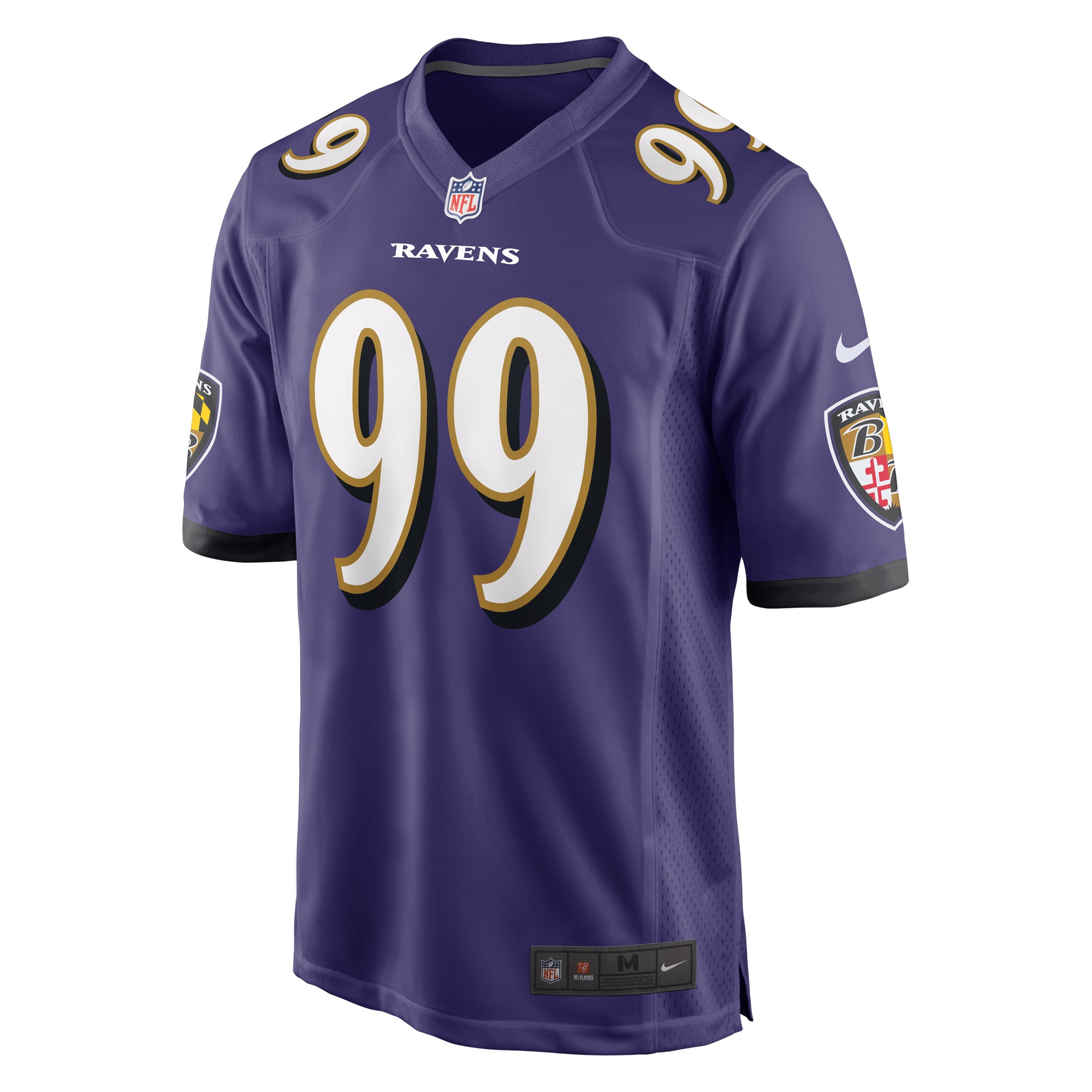Odafe Oweh Baltimore Ravens Nike Game Jersey - Purple - vstockx