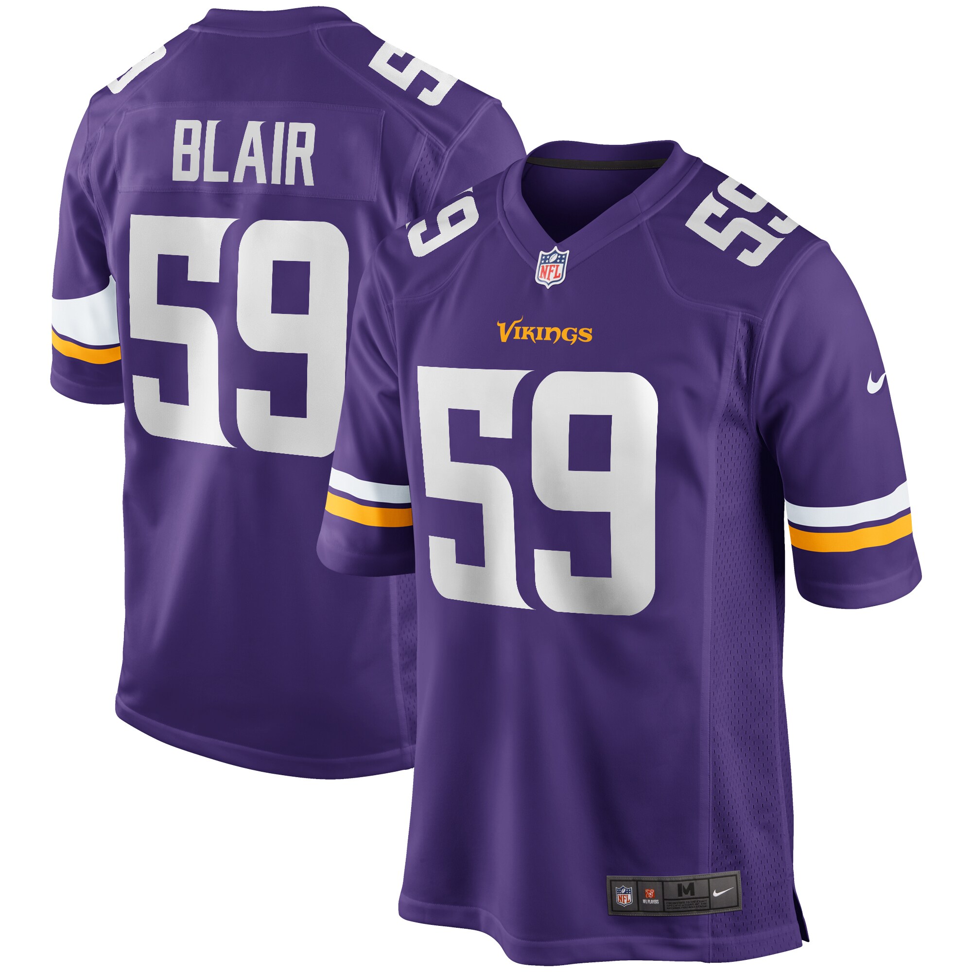 Matt Blair Minnesota Vikings Nike Game Retired Player Jersey - Purple - vstockx