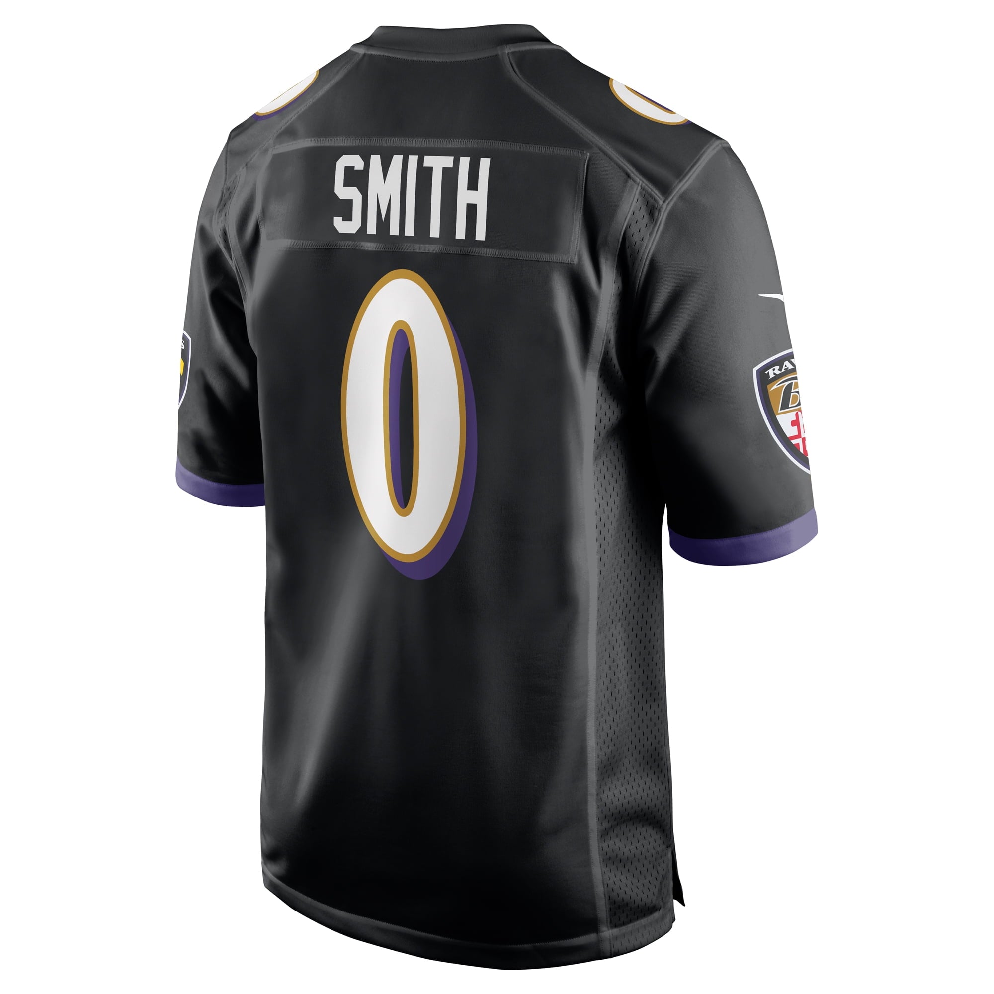 Men's Nike Roquan Smith Black Baltimore Ravens Team Game Jersey - vstockx