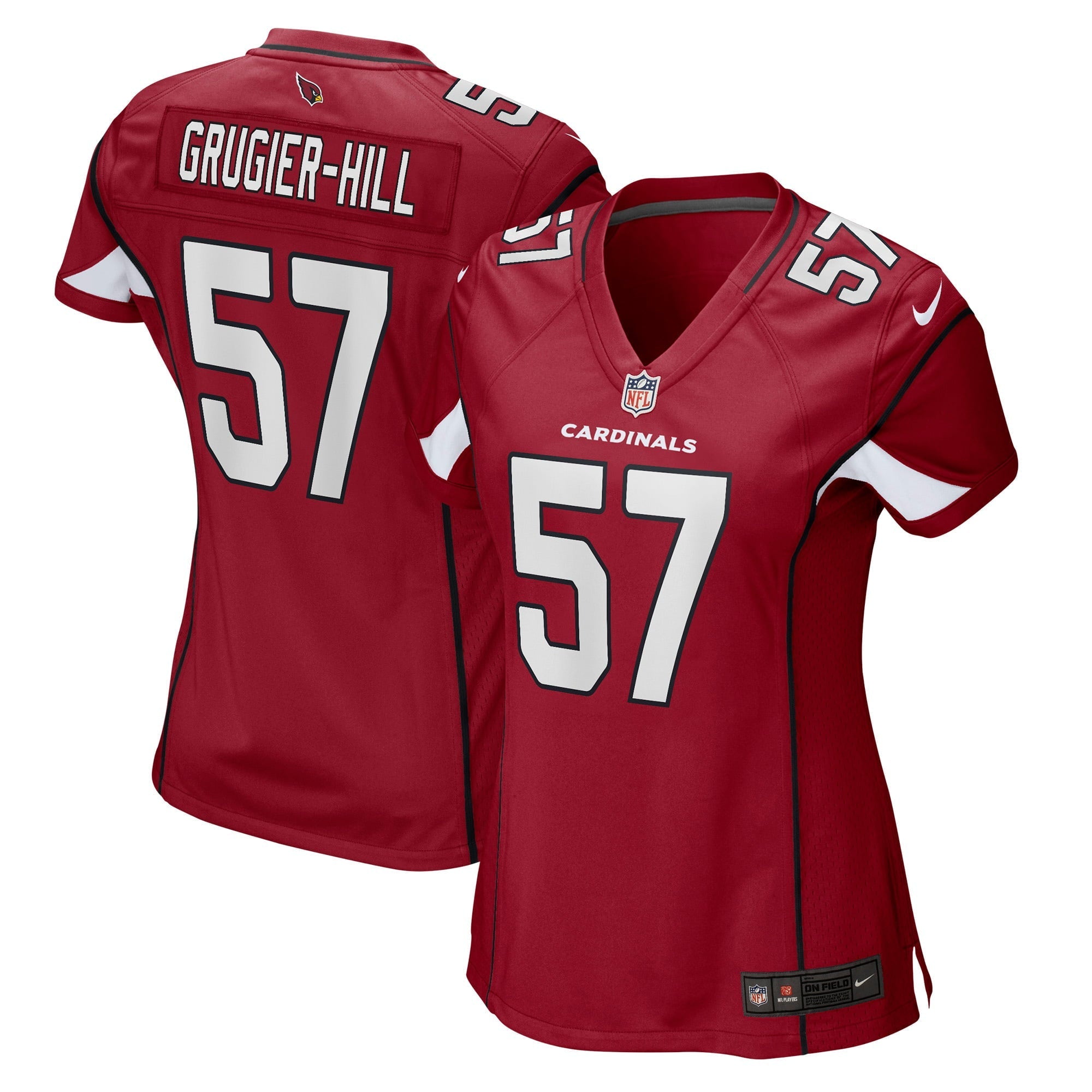Women's Nike Kamu Grugier-Hill Cardinal Arizona Cardinals Game Player Jersey - vstockx