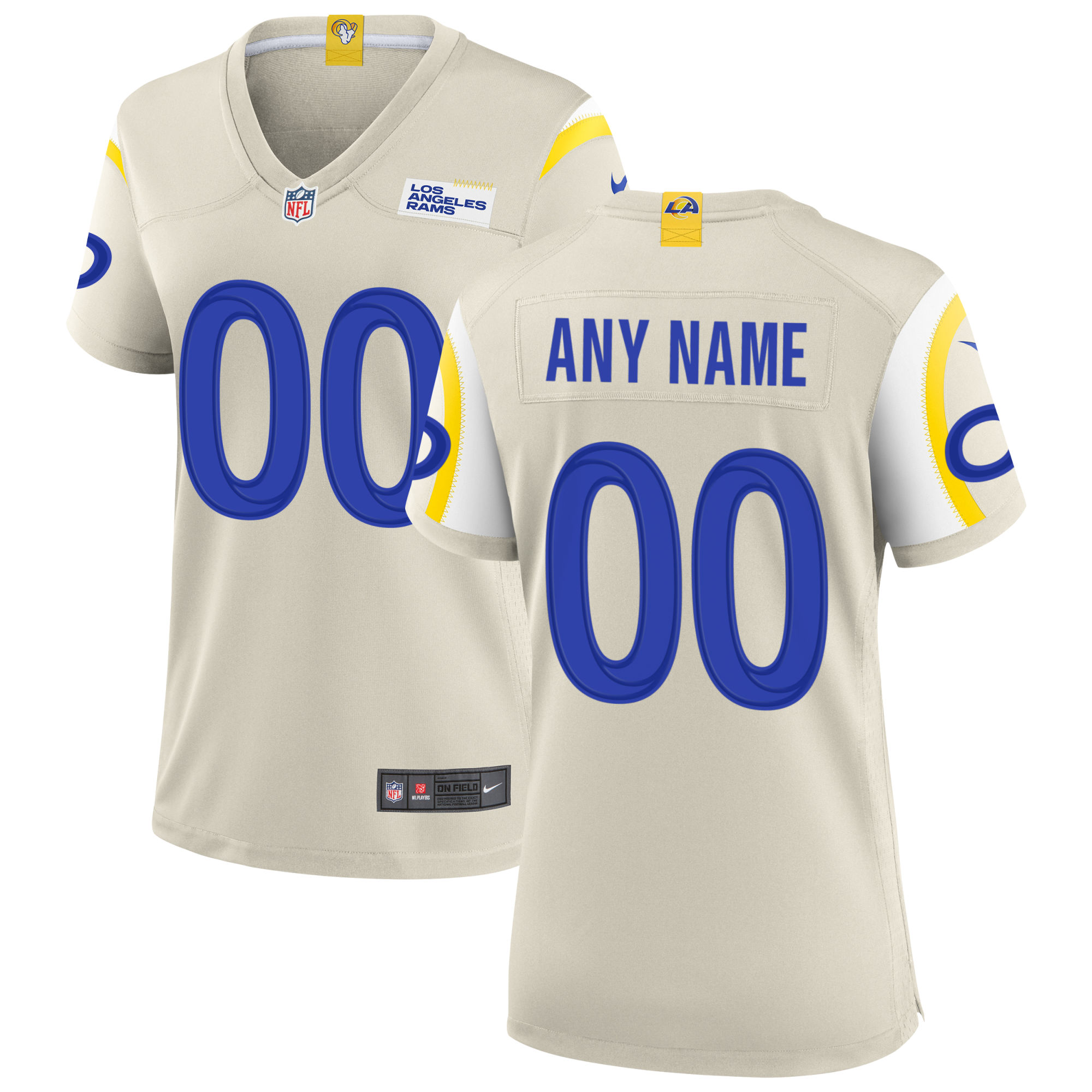 Nike Los Angeles Rams Women's Custom Game Jersey - Bone - vstockx