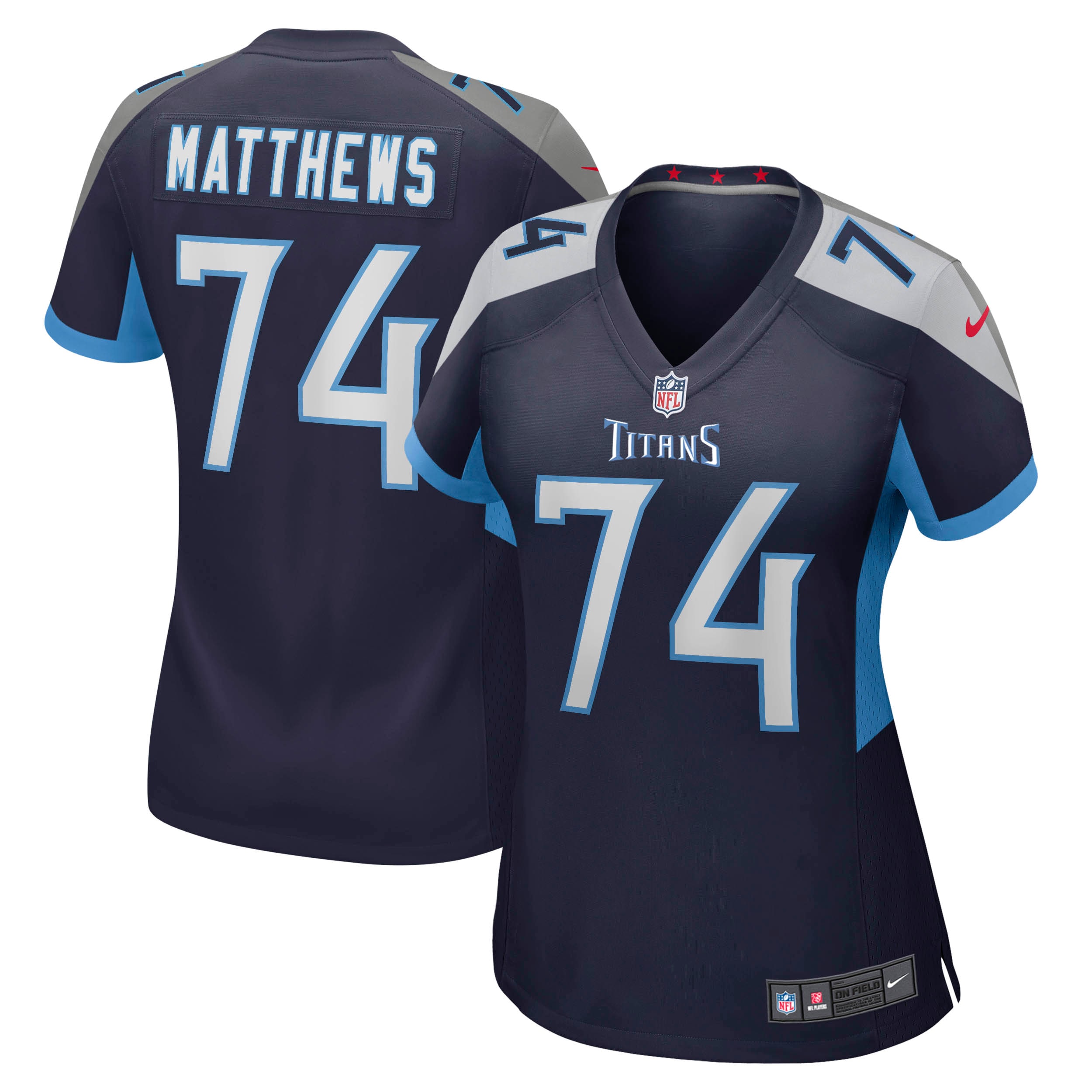 Bruce Matthews Tennessee Titans Nike Women's Retired Player Jersey - Navy - vstockx