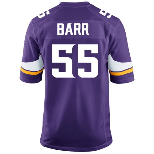 Anthony Barr Minnesota Vikings Youth Nike Team Color Game Jersey - Purple - vstockx
