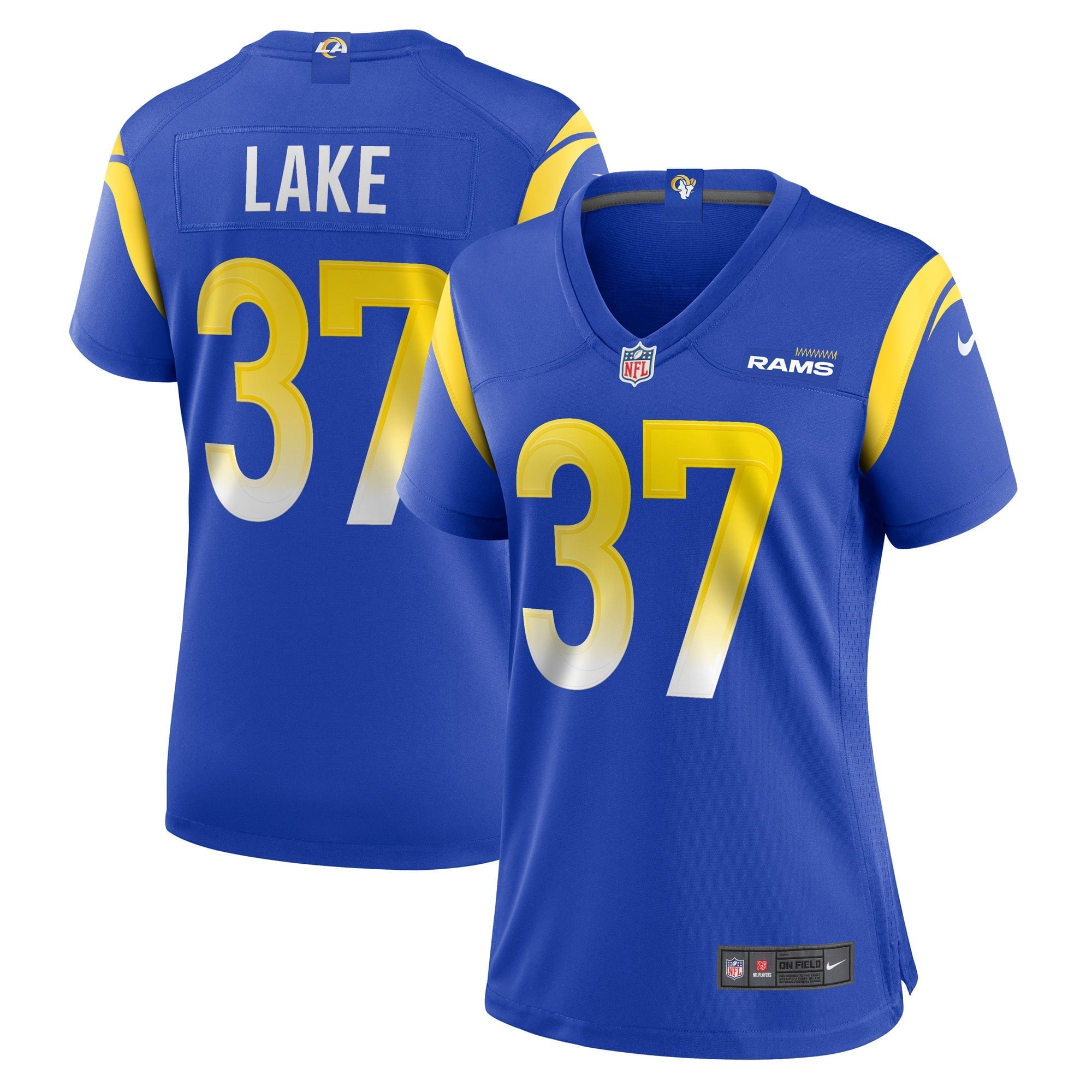 Women's Nike Quentin Lake Royal Los Angeles Rams Game Player Jersey - vstockx