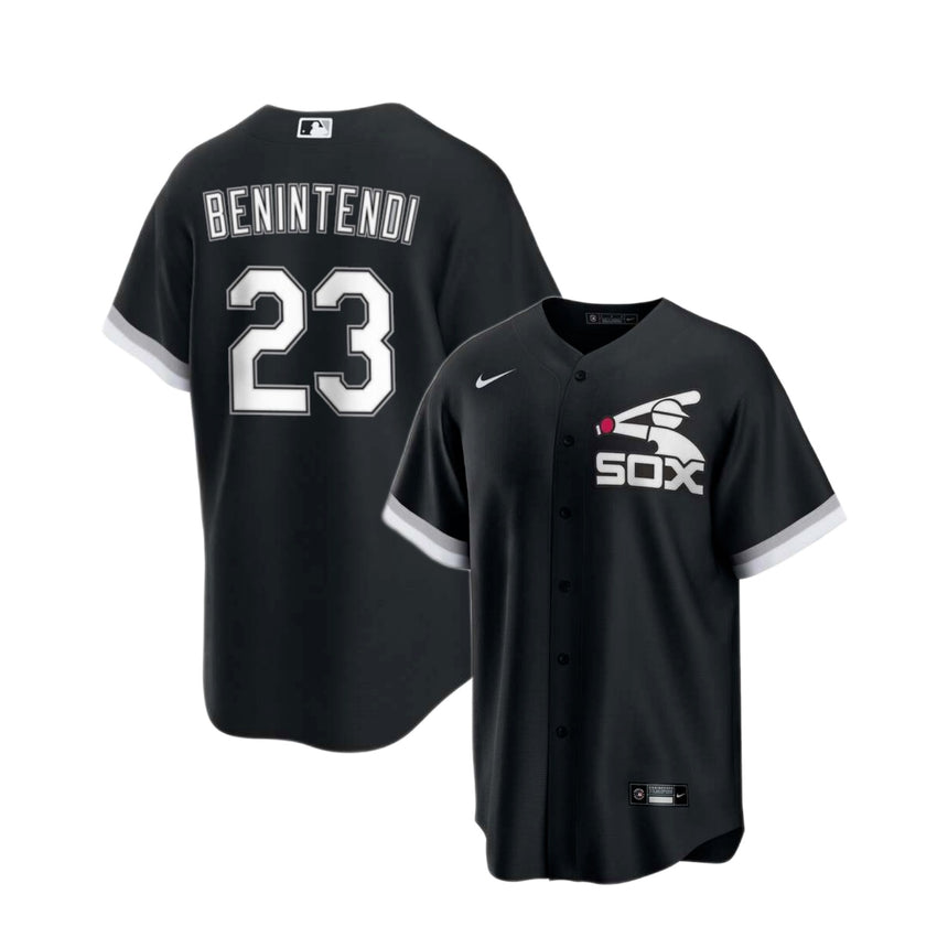 Men's Andrew Benintendi Chicago White Sox Black Alternate Spring Training Premium Stitch Replica Jersey - vstockx