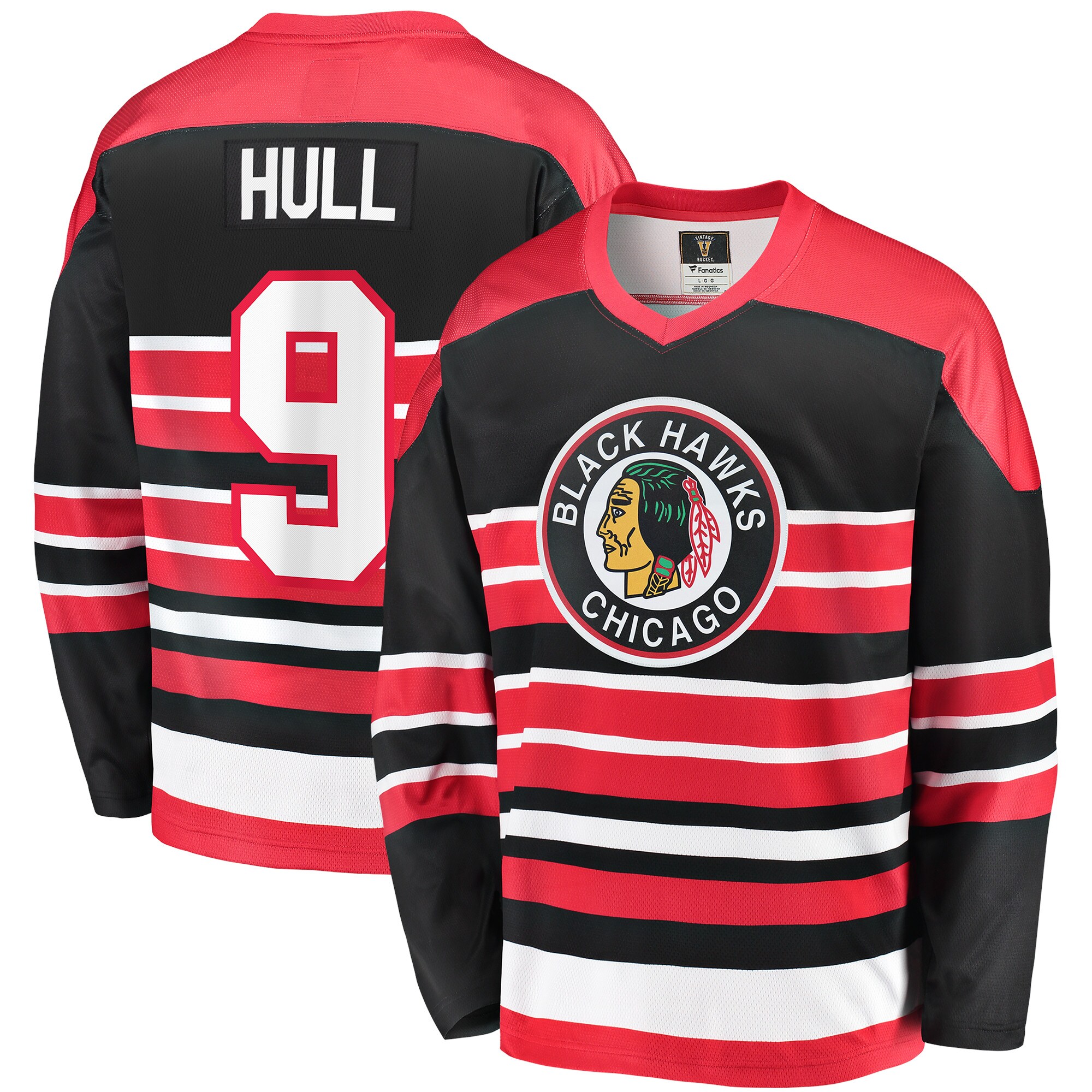 Bobby Hull Chicago Blackhawks Fanatics Branded Premier Breakaway Retired Player Jersey - Red - vstockx